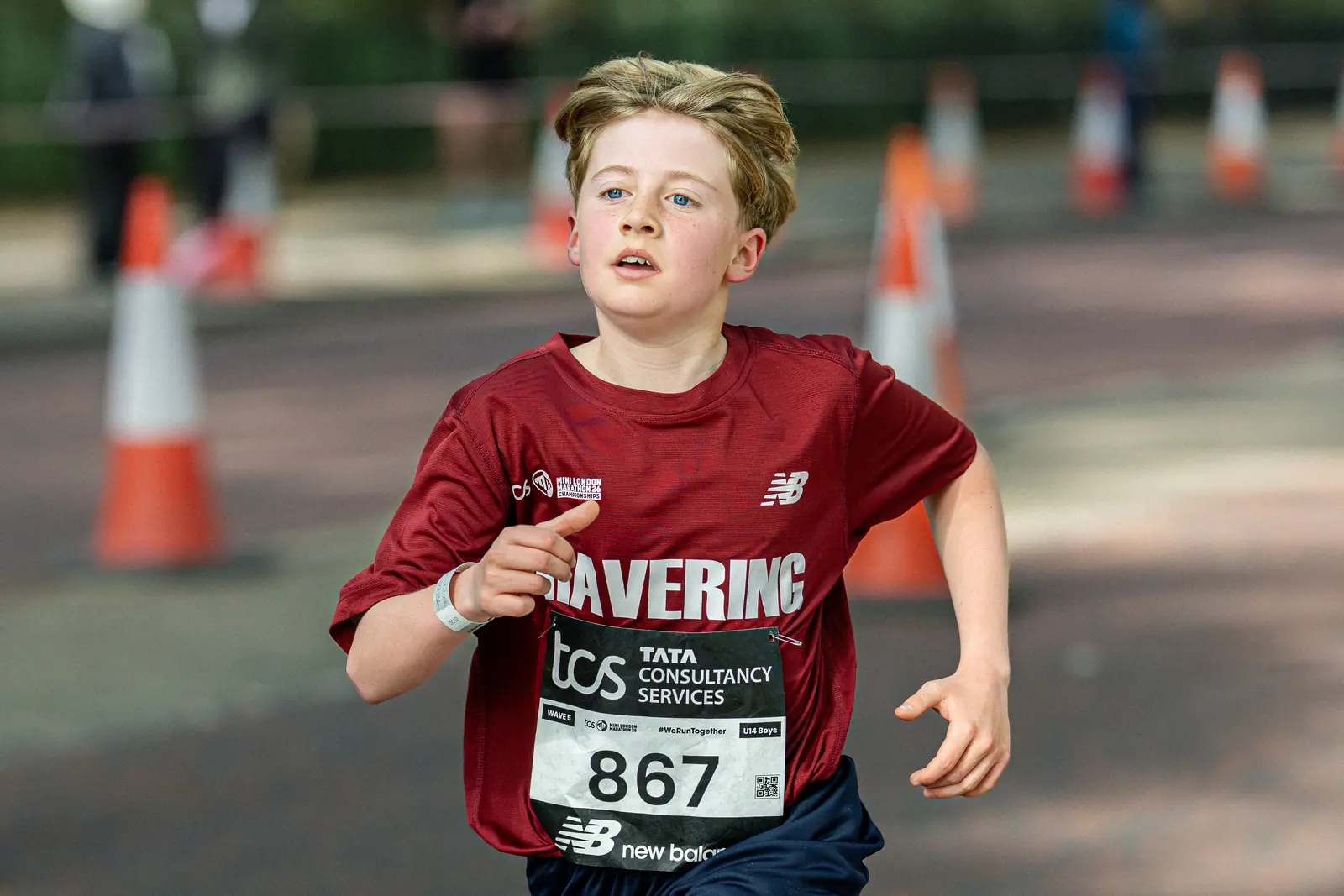 Brentwood Beagles athletes at the Mini London Marathon, London, 25 April 2026