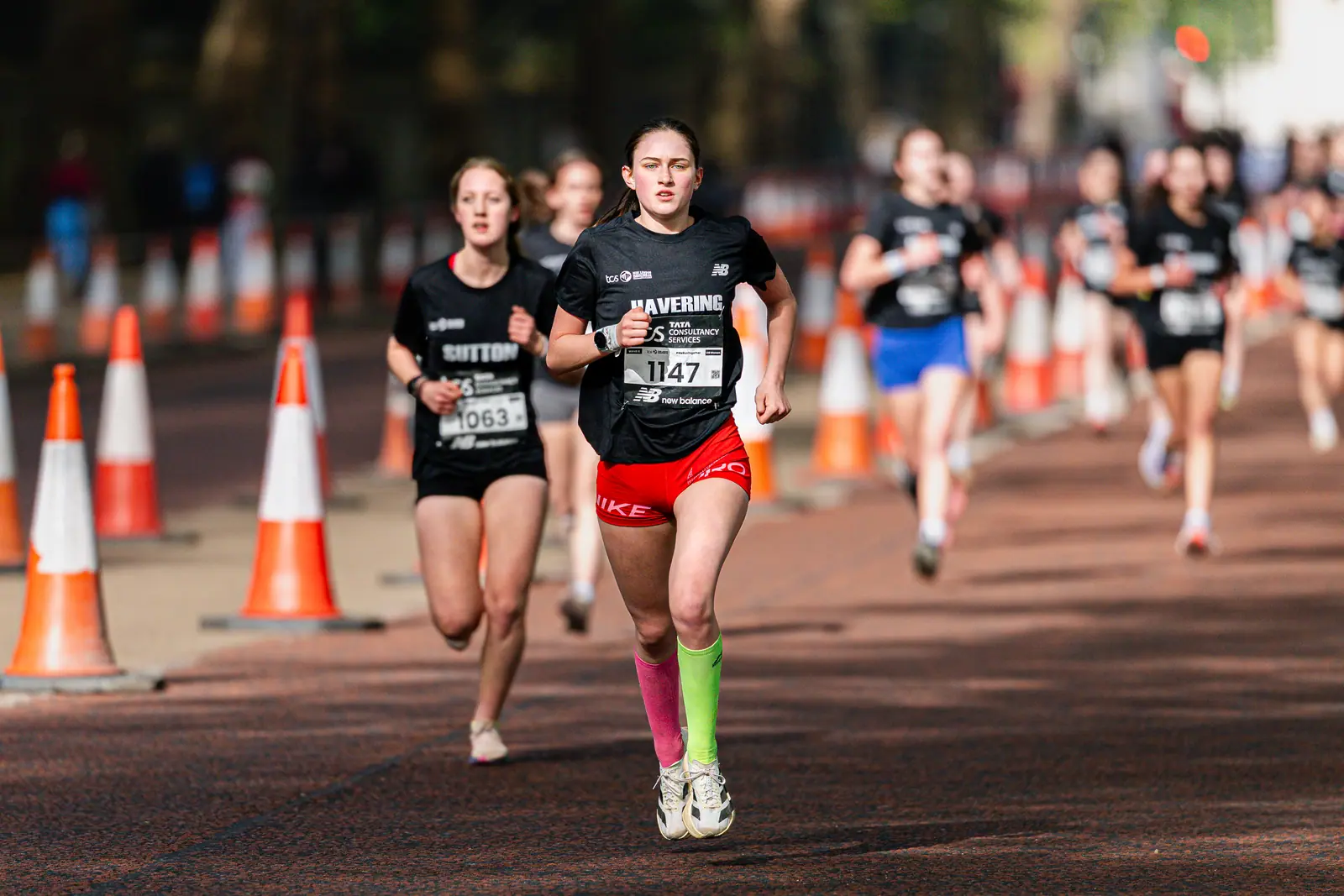 Brentwood Beagles athletes at the Mini London Marathon, London, 25 April 2026