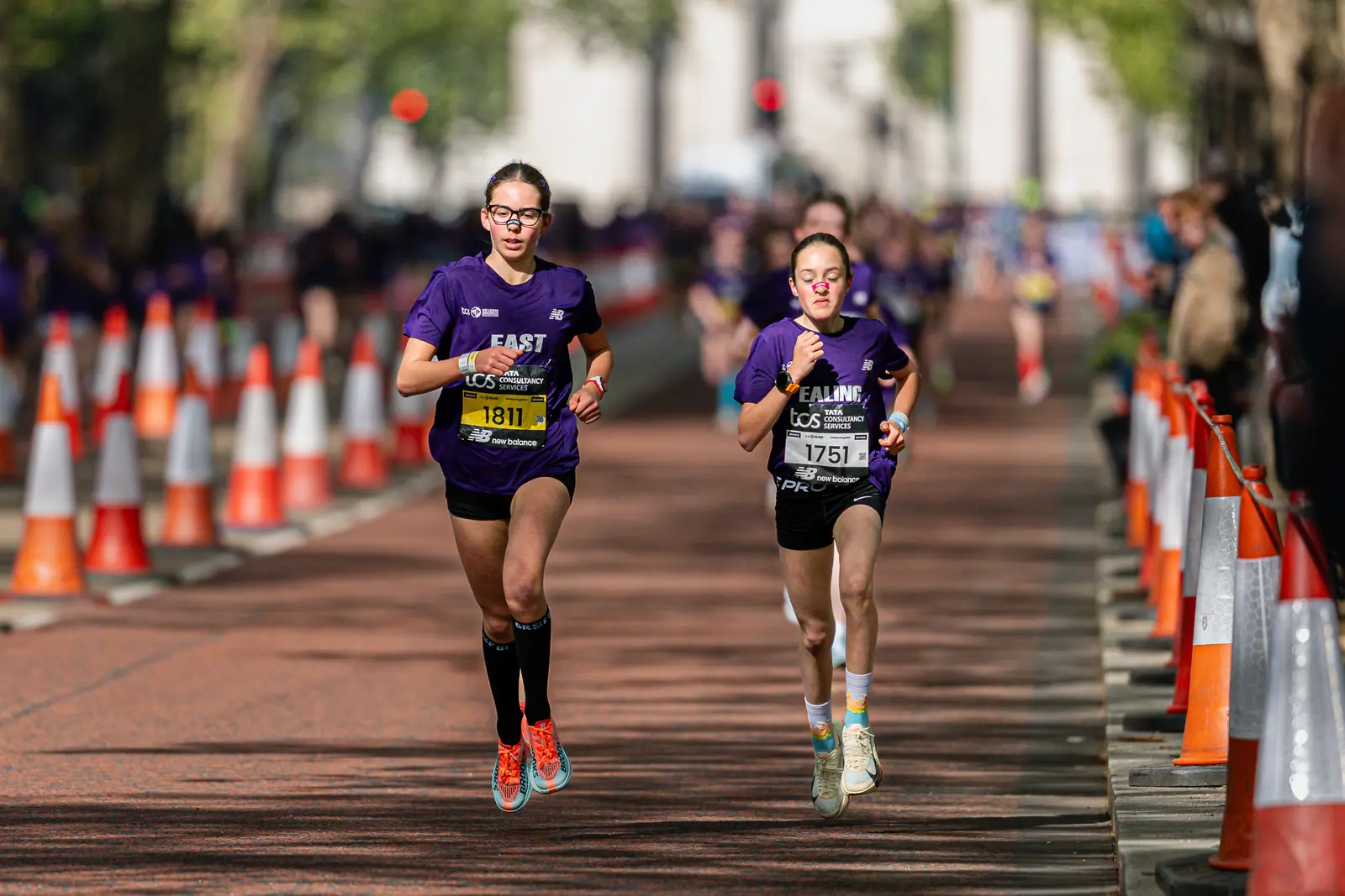 Brentwood Beagles athletes at the Mini London Marathon, London, 25 April 2026
