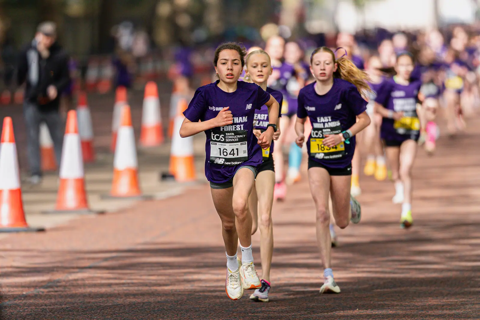 Brentwood Beagles athletes at the Mini London Marathon, London, 25 April 2026