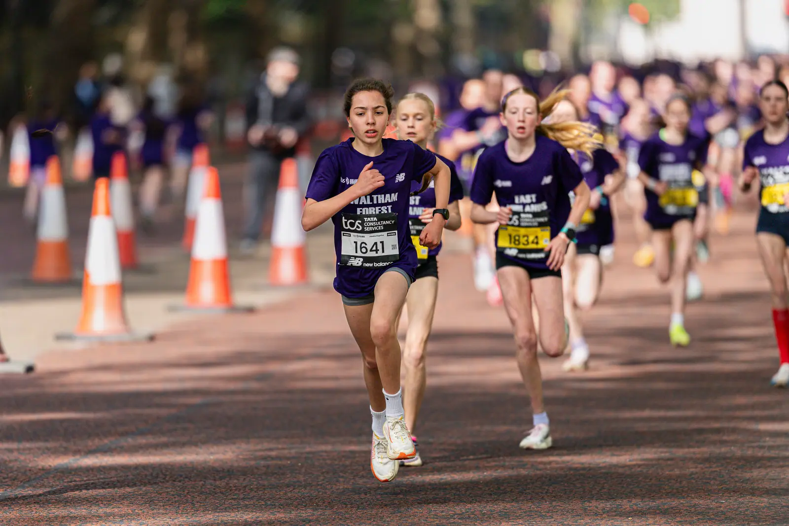 Brentwood Beagles athletes at the Mini London Marathon, London, 25 April 2026