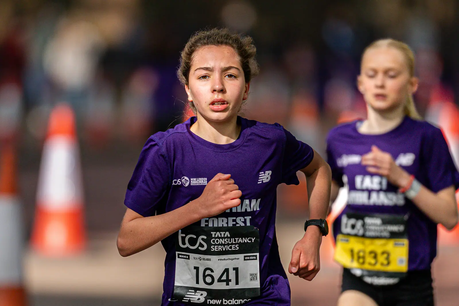 Brentwood Beagles athletes at the Mini London Marathon, London, 25 April 2026