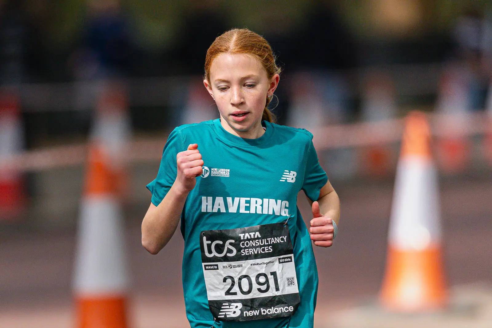 Brentwood Beagles athletes at the Mini London Marathon, London, 25 April 2026