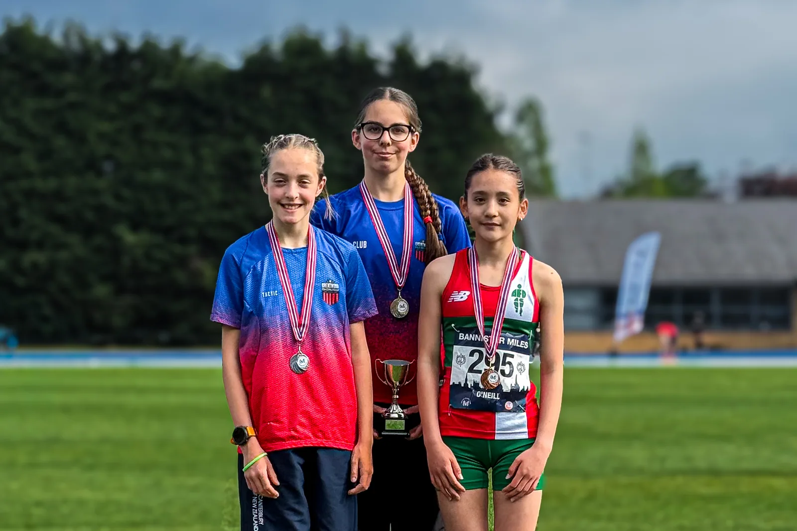 Brentwood Beagles athletes at the Bannister Mile, Oxford, 4 May 2026