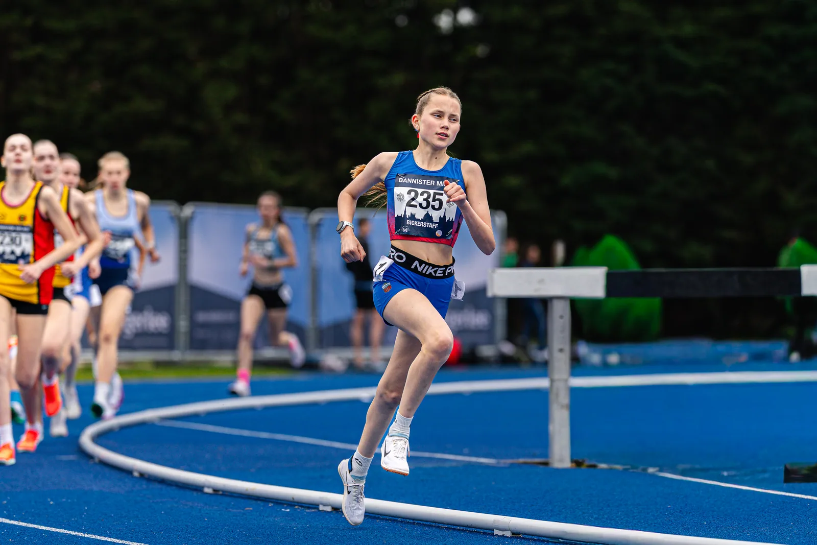 Brentwood Beagles athletes at the Bannister Mile, Oxford, 4 May 2026