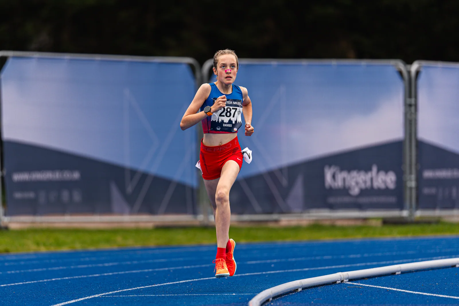 Brentwood Beagles athletes at the Bannister Mile, Oxford, 4 May 2026