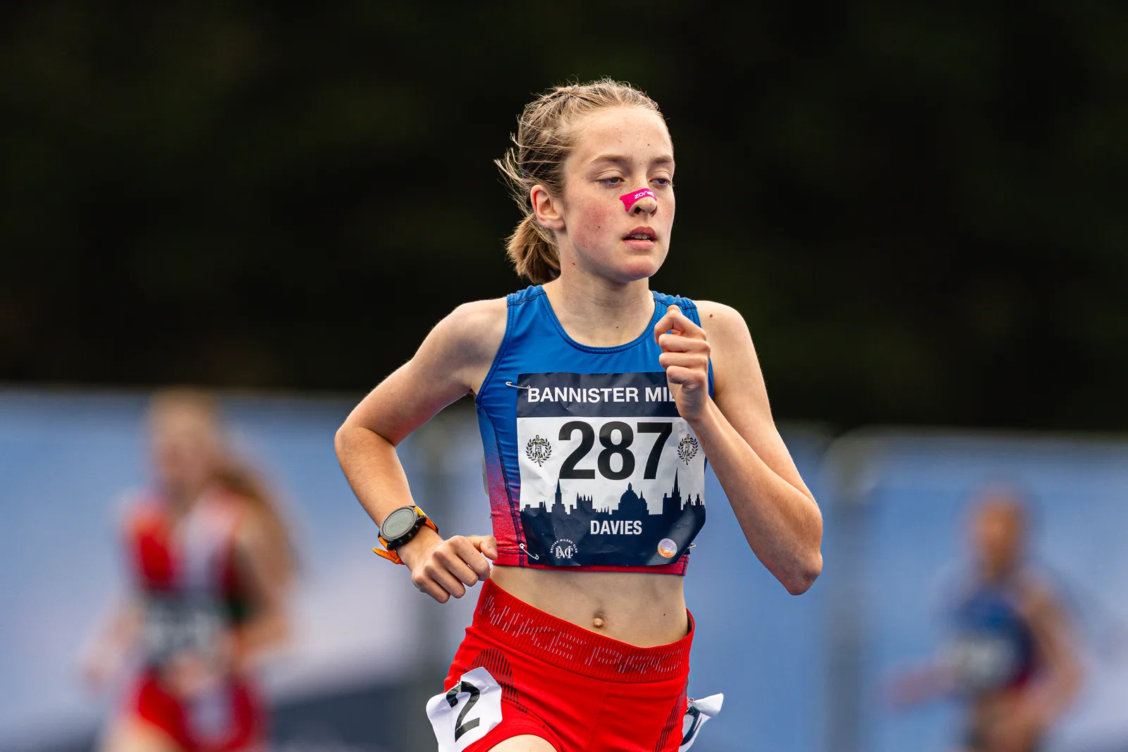 Brentwood Beagles athletes at the Bannister Mile, Oxford, 4 May 2026