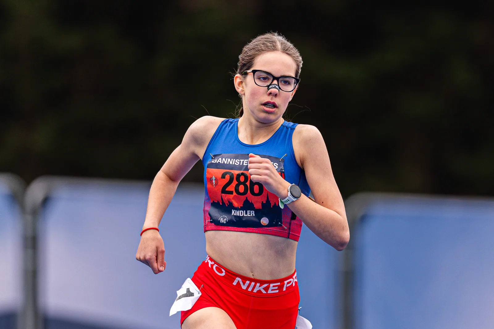 Brentwood Beagles athletes at the Bannister Mile, Oxford, 4 May 2026