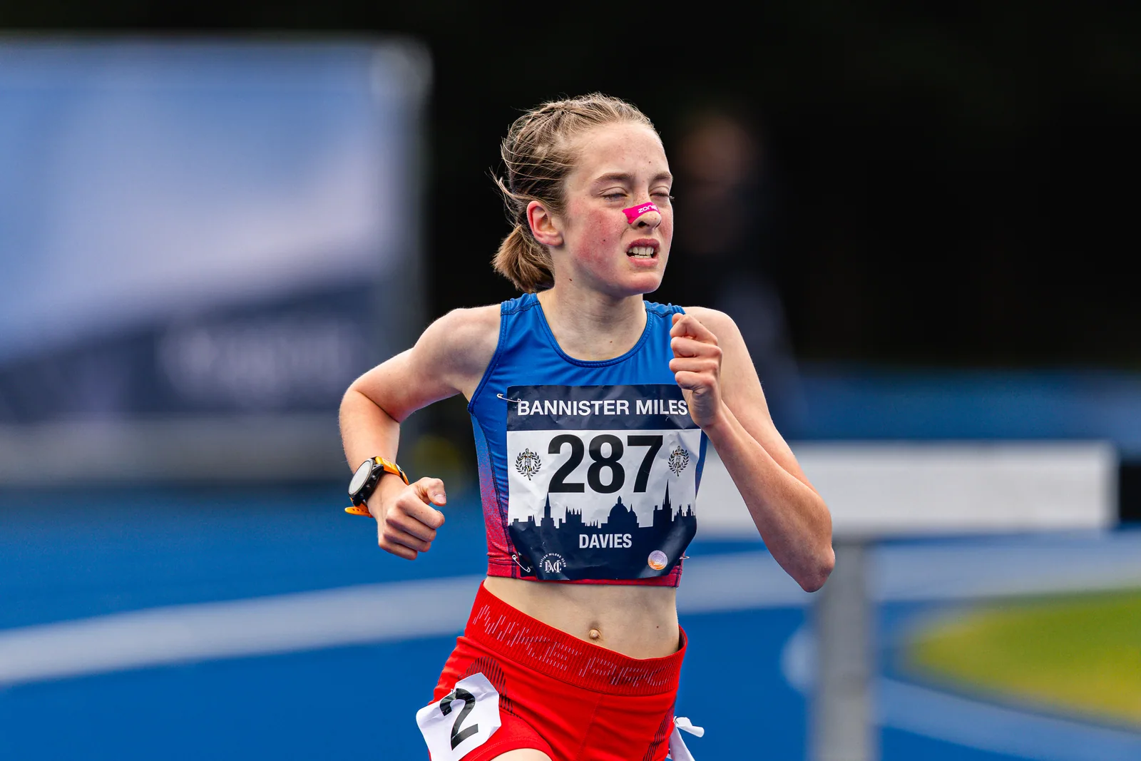 Brentwood Beagles athletes at the Bannister Mile, Oxford, 4 May 2026