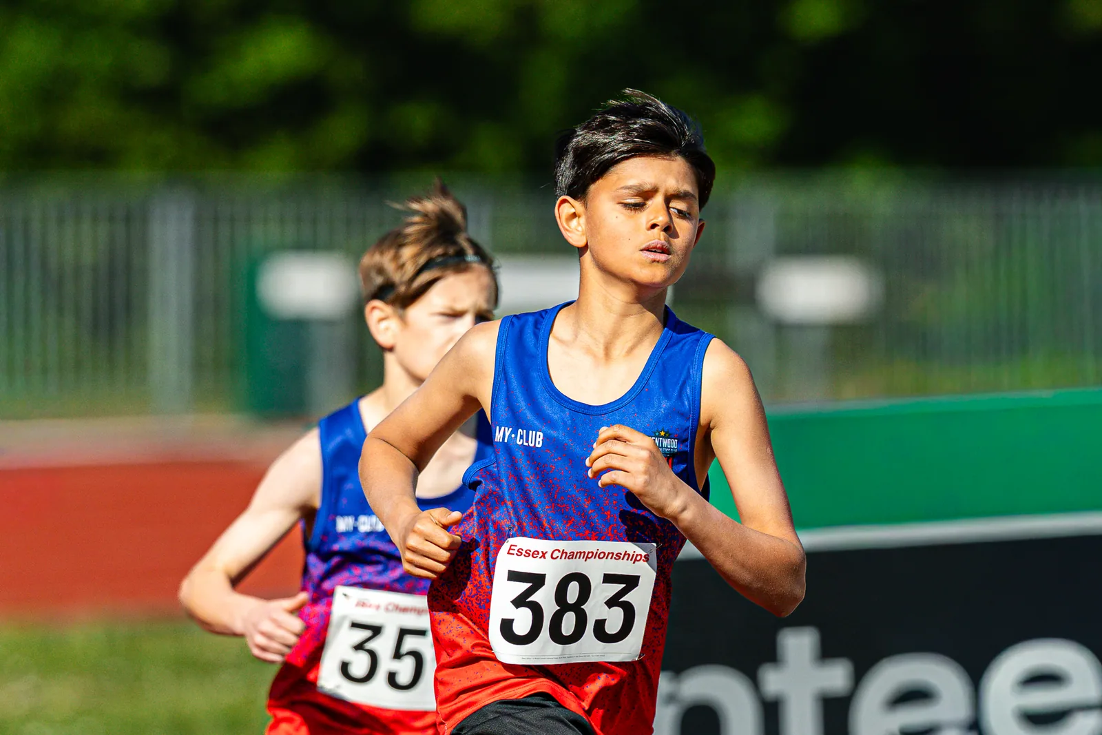 Brentwood Beagles athletes at the Essex County Championships, 9 May 2026