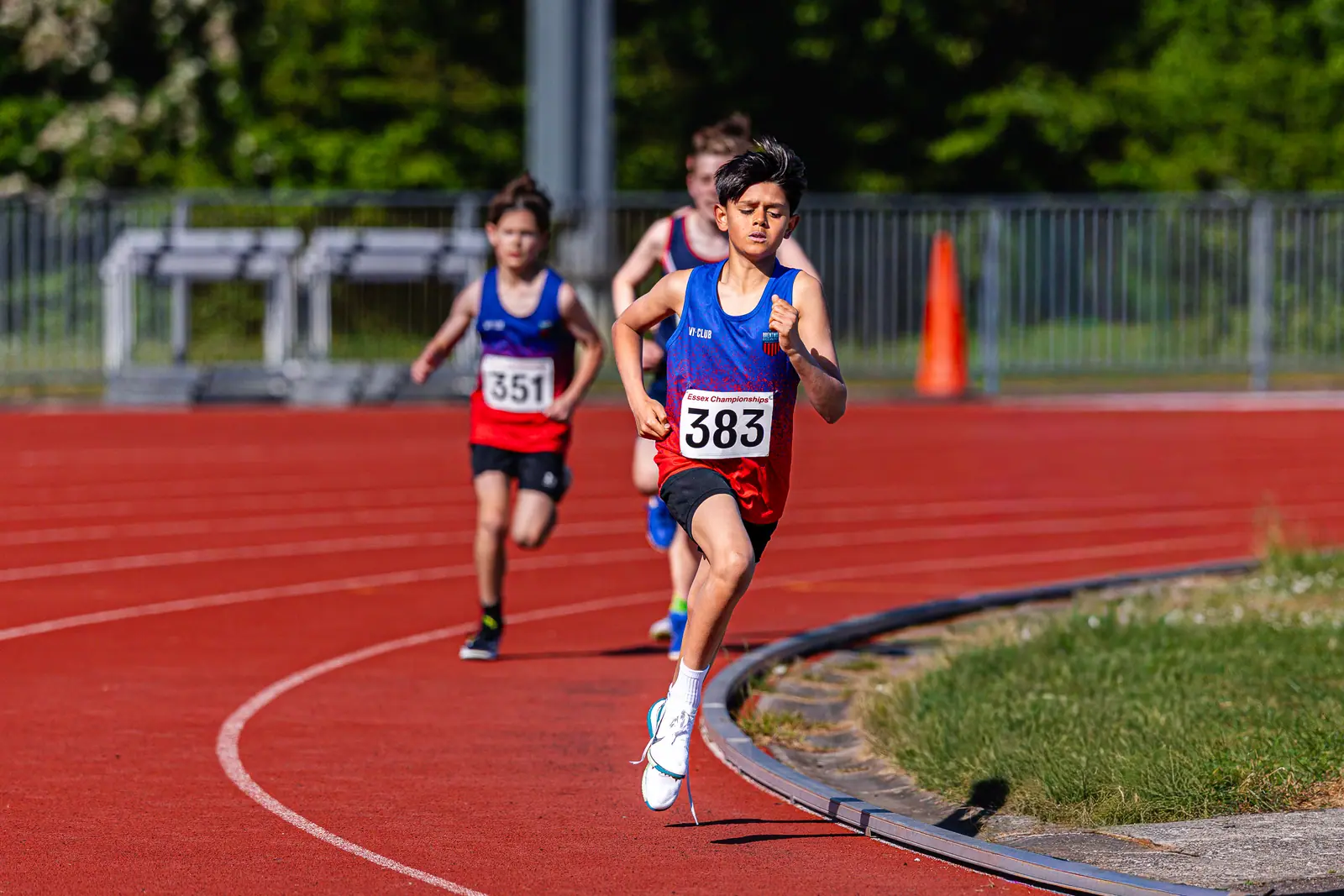 Brentwood Beagles athletes at the Essex County Championships, 9 May 2026