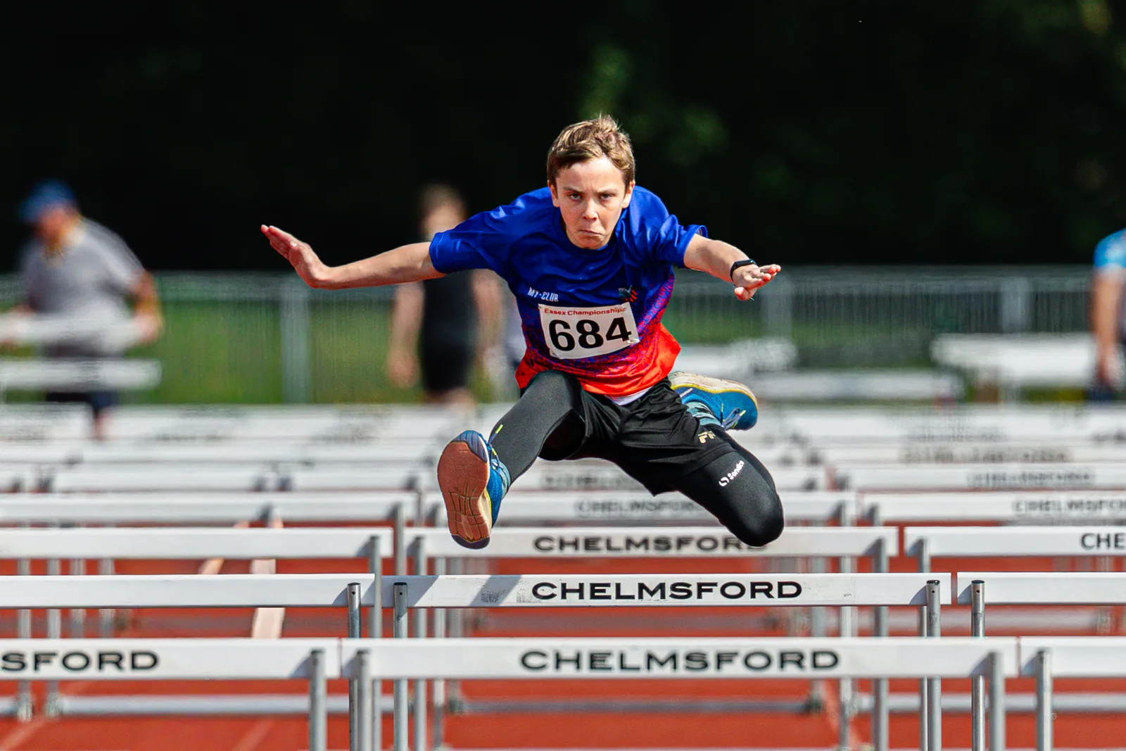 Brentwood Beagles athletes at the Essex County Championships, 9 May 2026