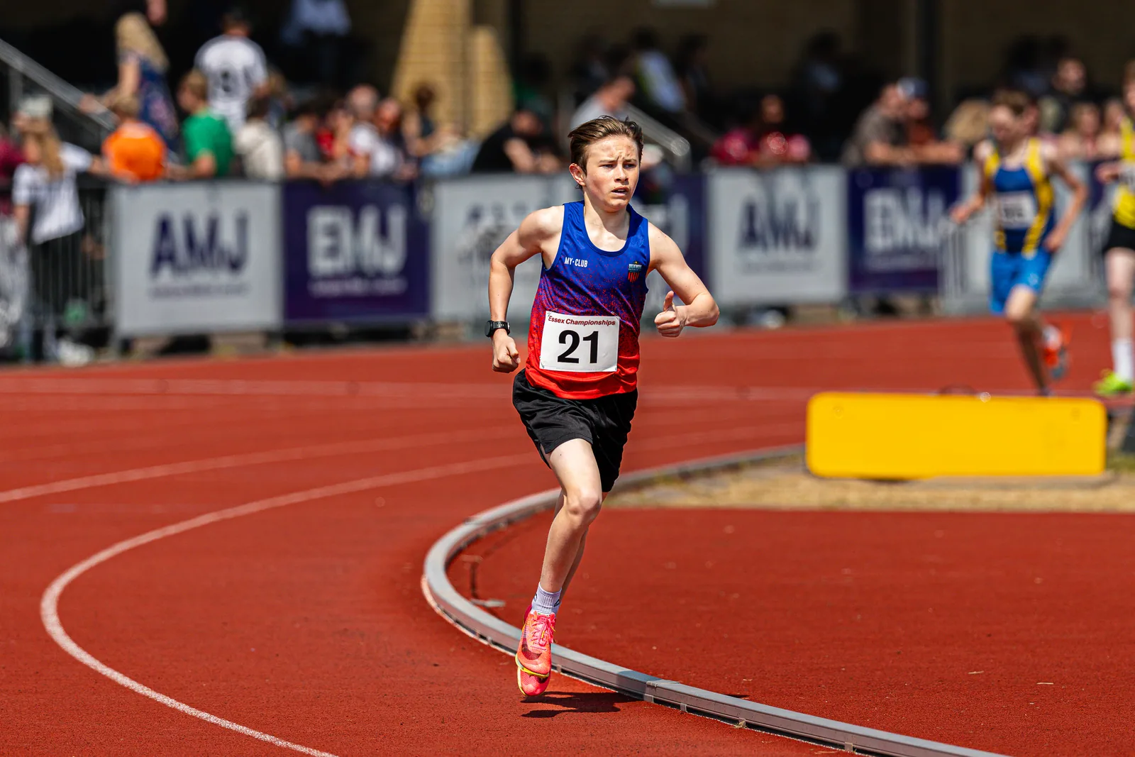 Brentwood Beagles athletes at the Essex County Championships, 9 May 2026