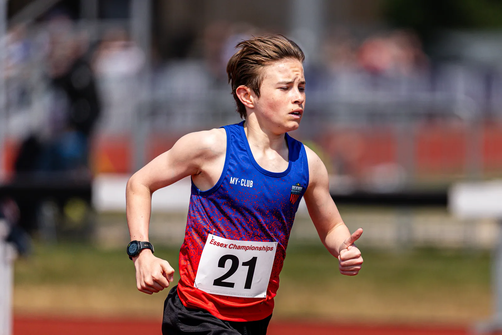 Brentwood Beagles athletes at the Essex County Championships, 9 May 2026