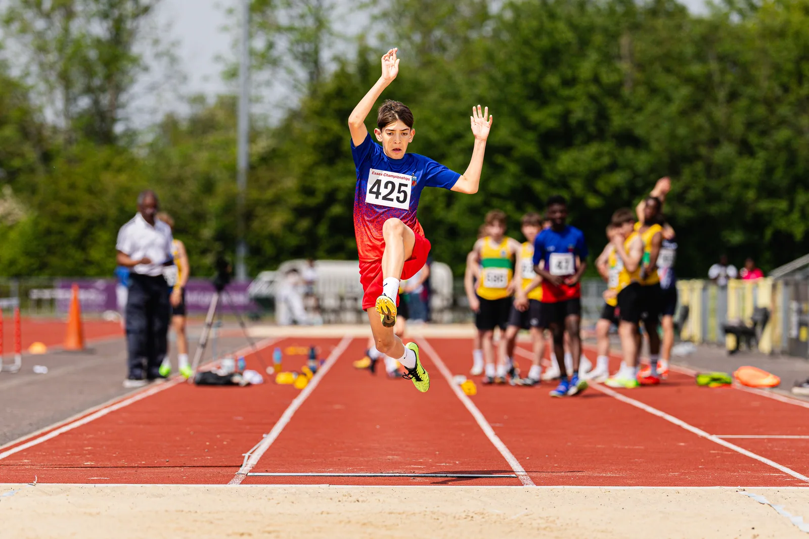 Brentwood Beagles athletes at the Essex County Championships, 9 May 2026