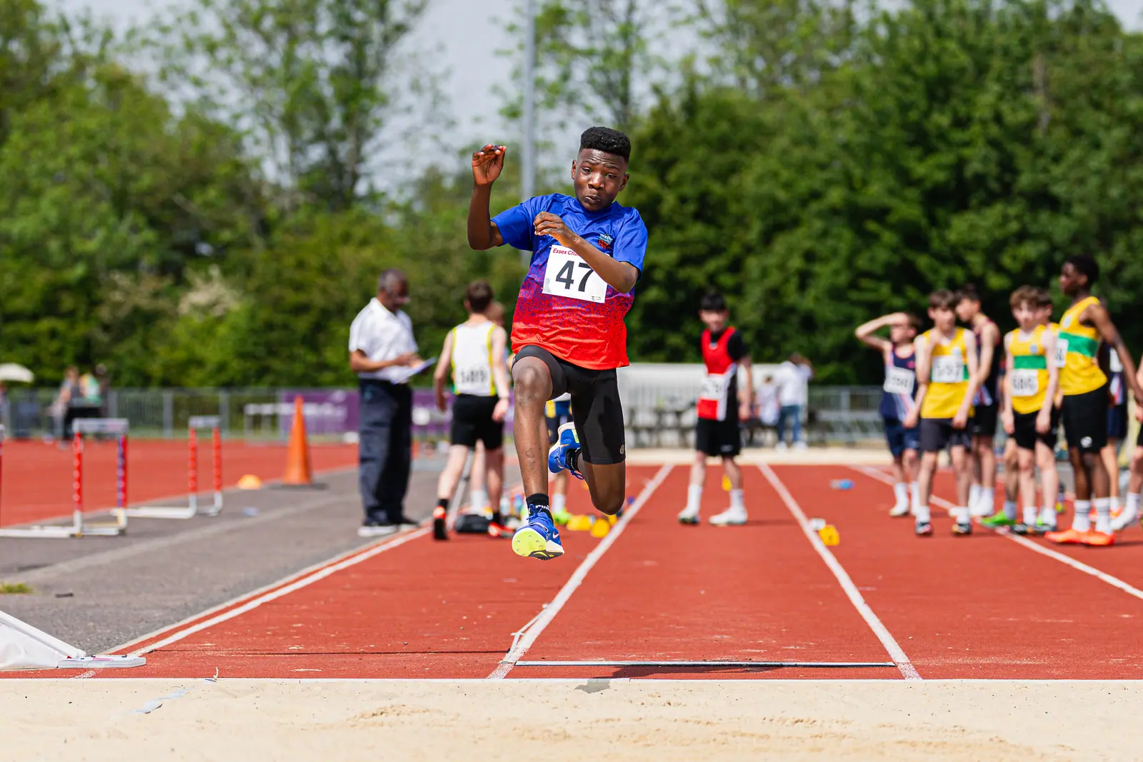 Brentwood Beagles athletes at the Essex County Championships, 9 May 2026
