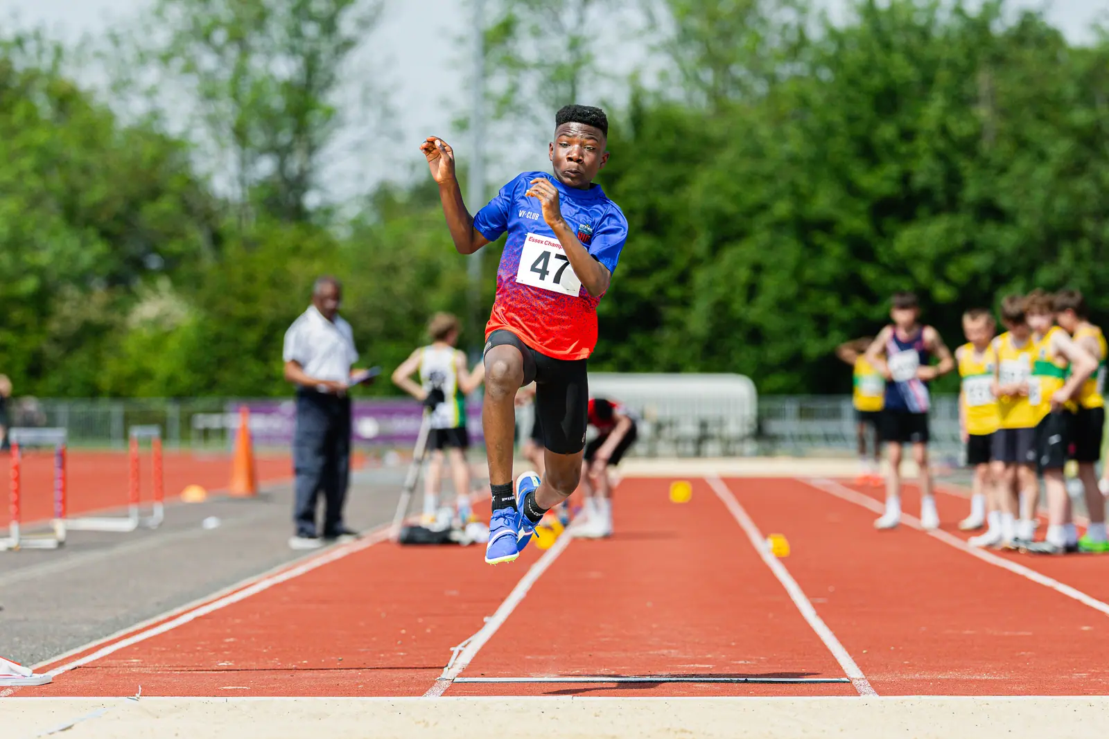 Brentwood Beagles athletes at the Essex County Championships, 9 May 2026