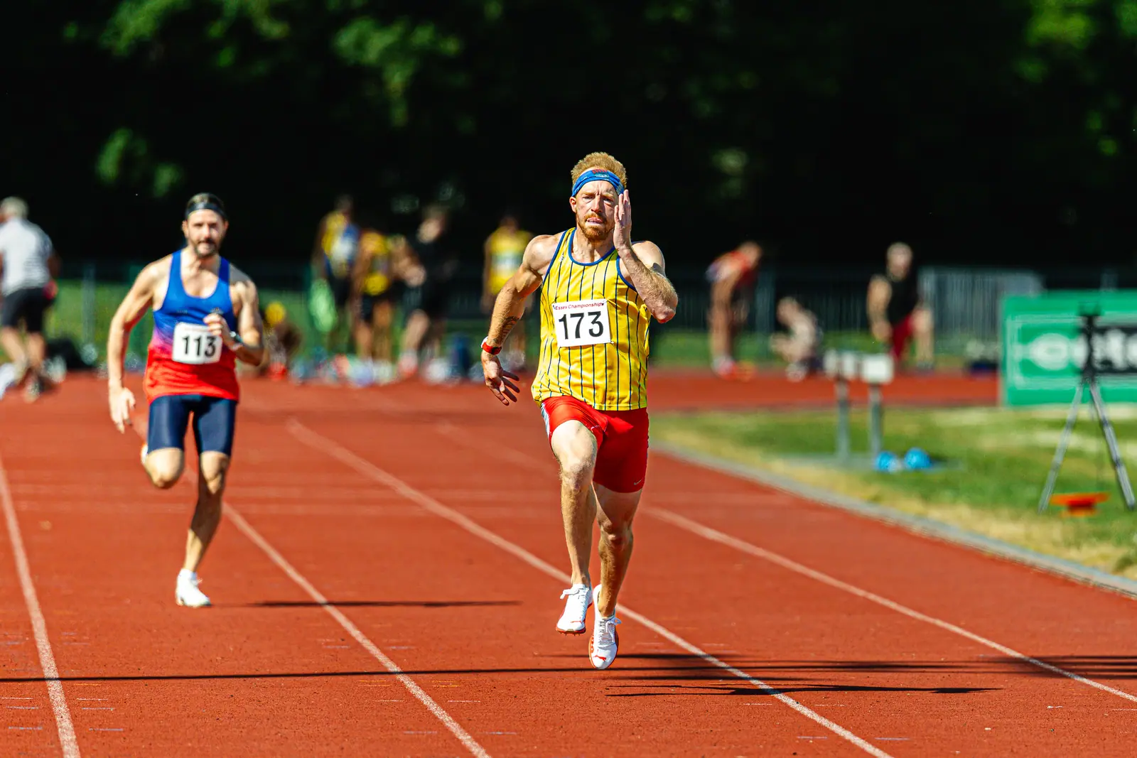 Brentwood Beagles athletes at the Essex County Championships, 9 May 2026