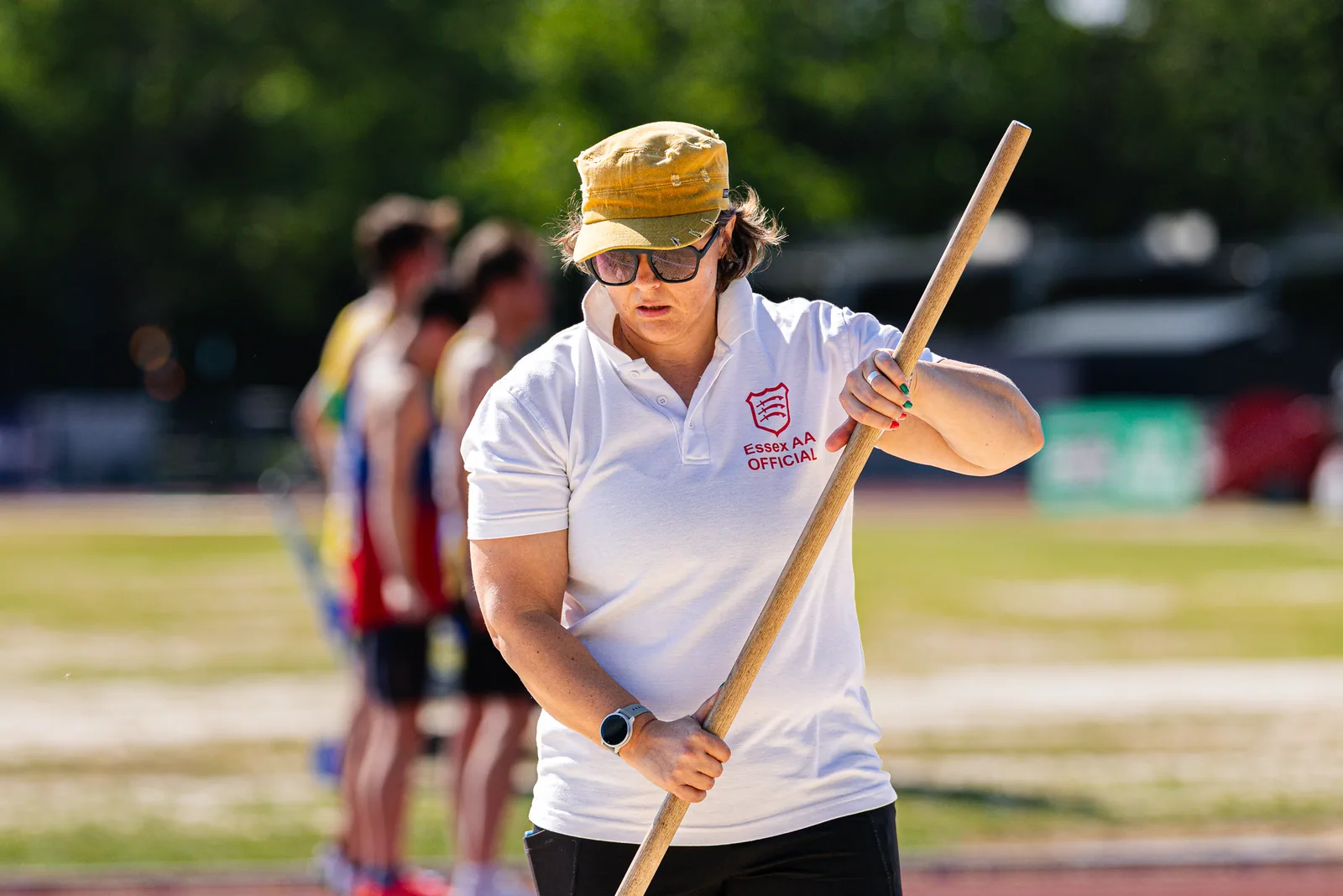 Brentwood Beagles athletes at the Essex County Championships, 9 May 2026