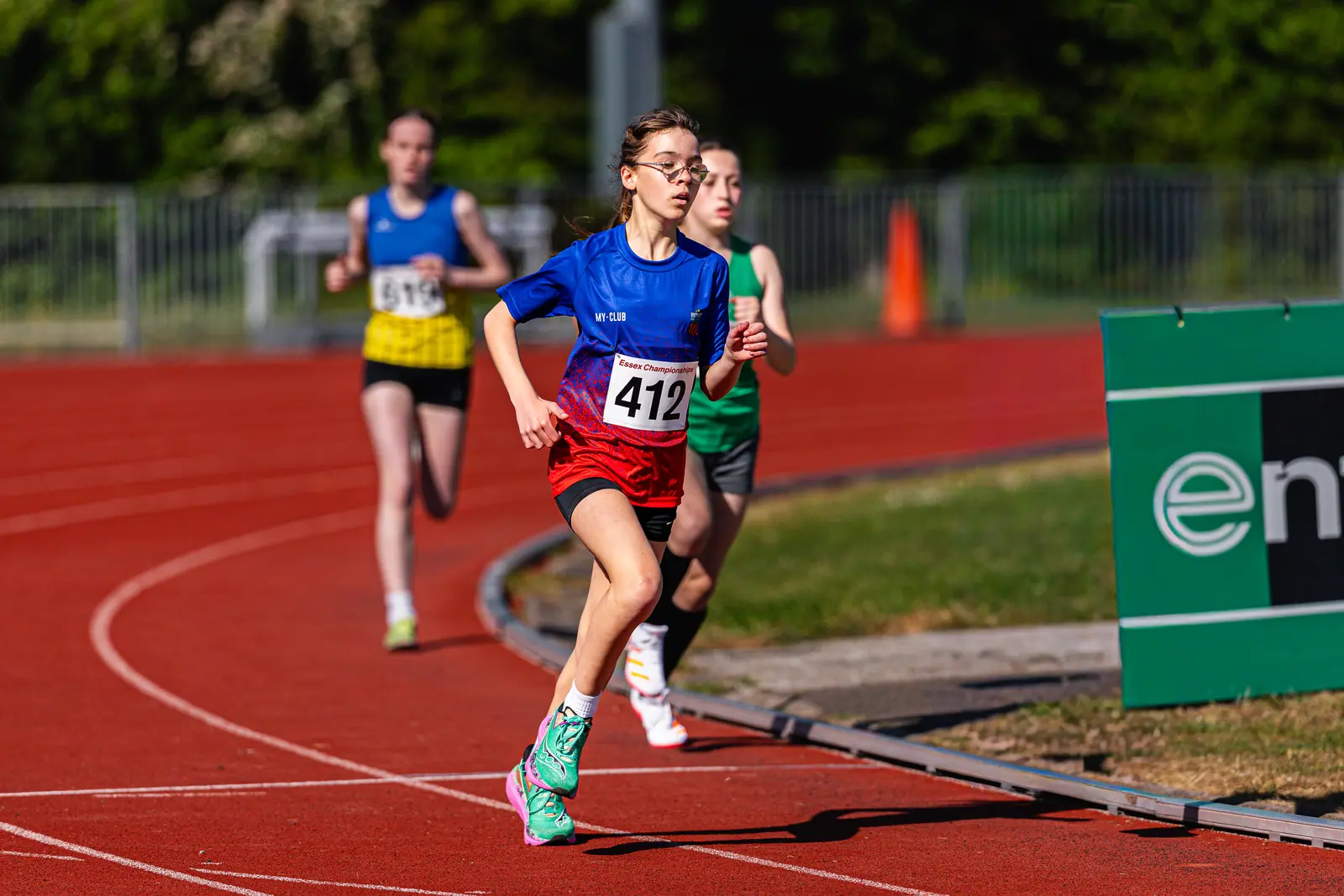 Brentwood Beagles athletes at the Essex County Championships, 9 May 2026