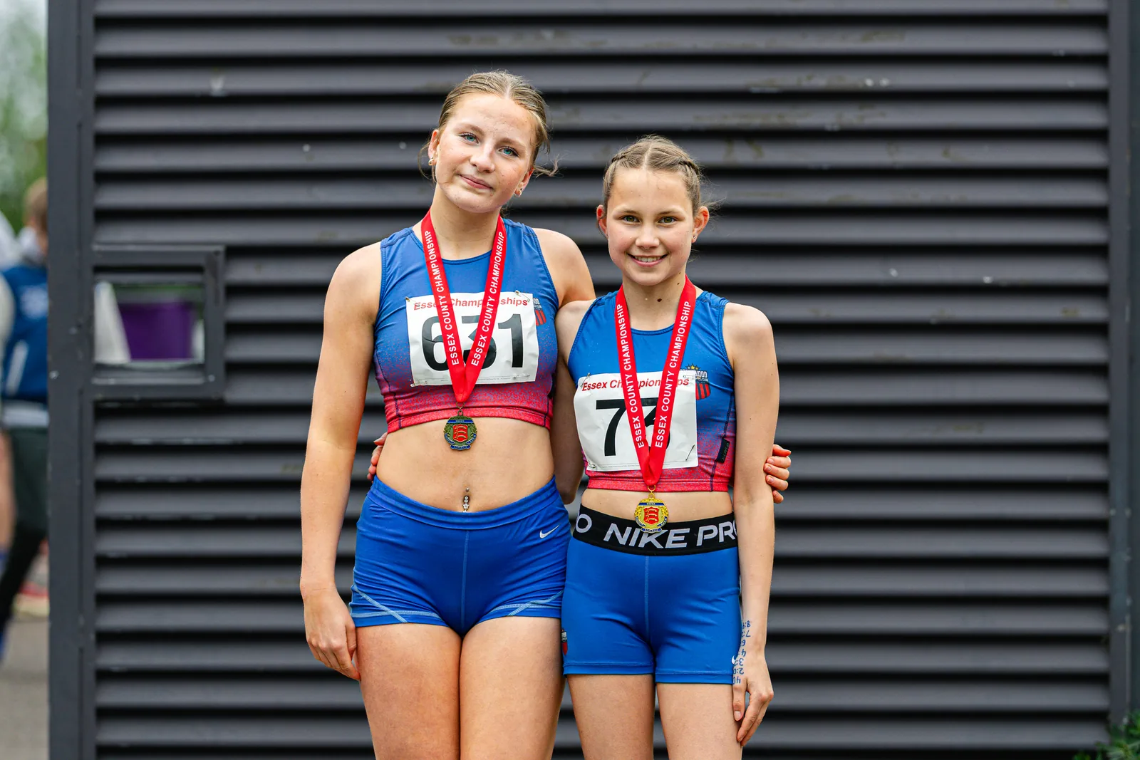 Brentwood Beagles athletes at the Essex County Championships, 9 May 2026