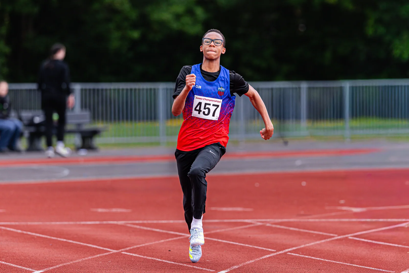 Brentwood Beagles athletes at the Essex County Championships, 9 May 2026