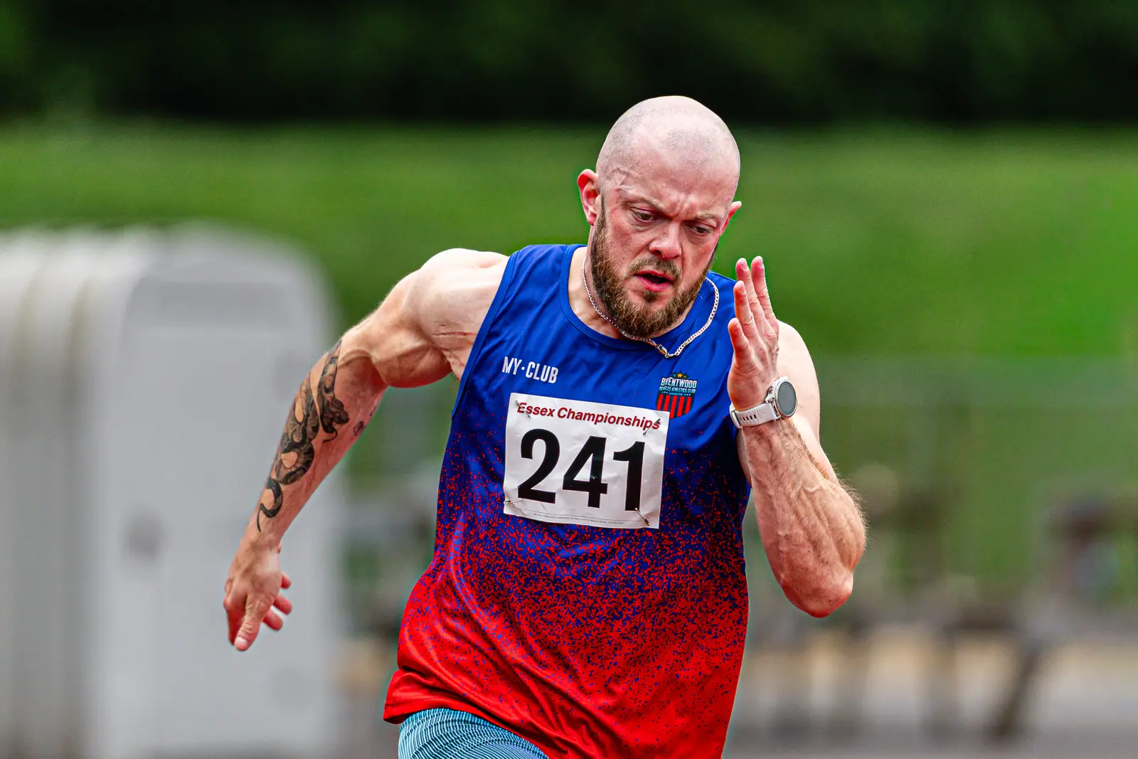 Brentwood Beagles athletes at the Essex County Championships, 9 May 2026