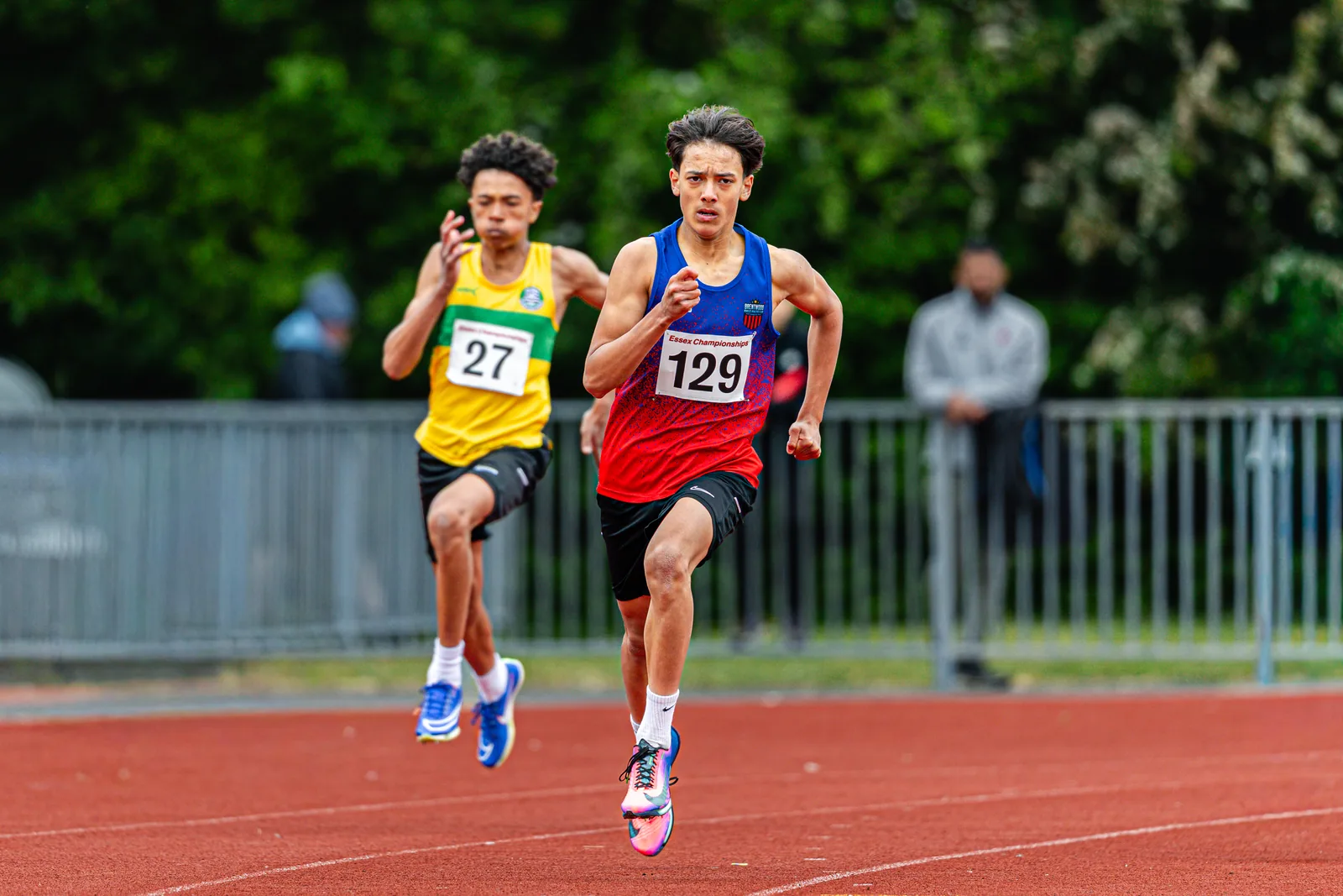 Brentwood Beagles athletes at the Essex County Championships, 9 May 2026
