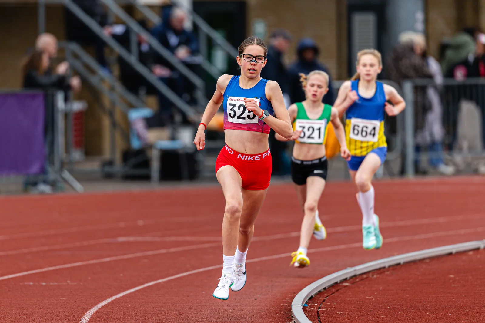 Brentwood Beagles athletes at the Essex County Championships, 9 May 2026