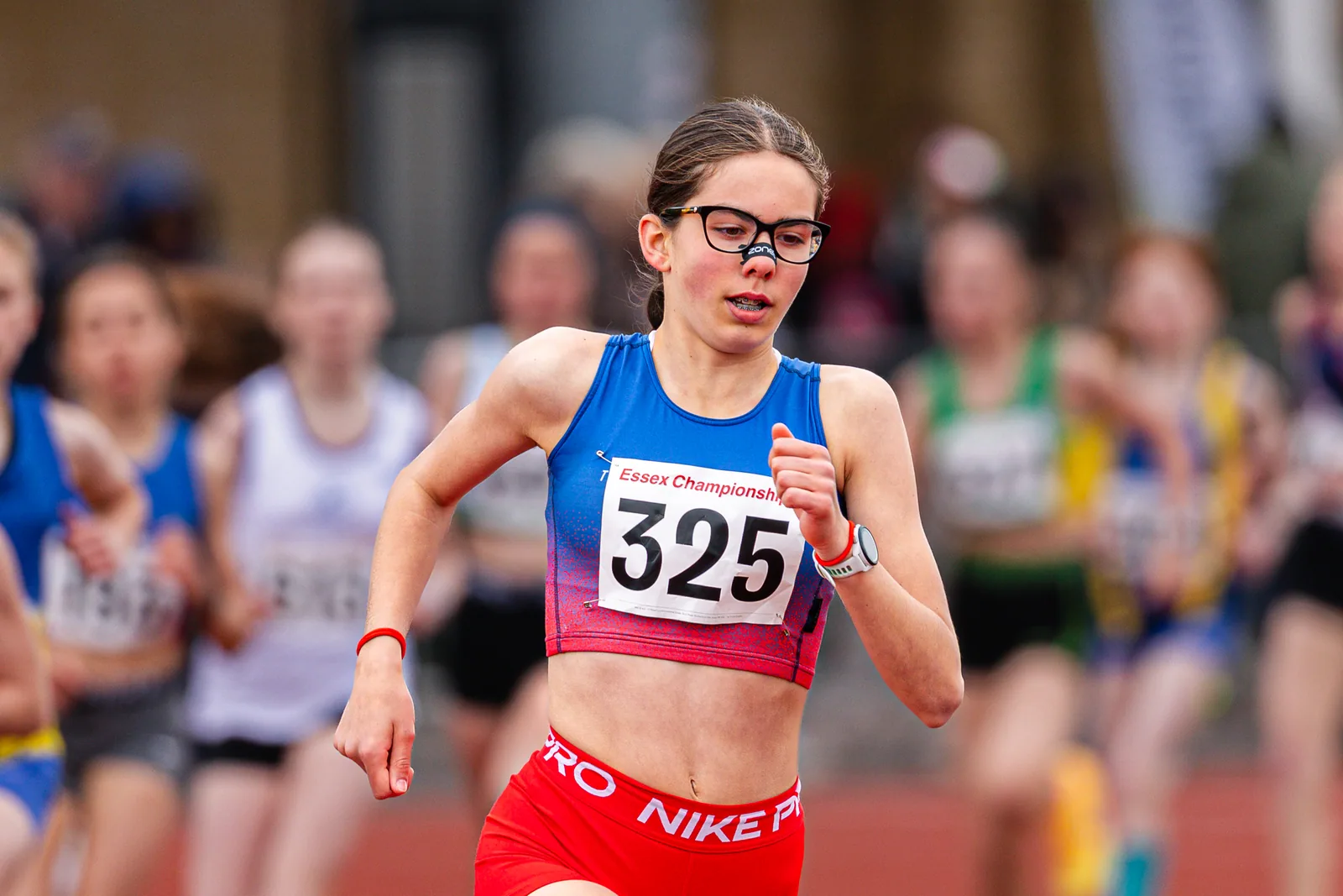 Brentwood Beagles athletes at the Essex County Championships, 9 May 2026