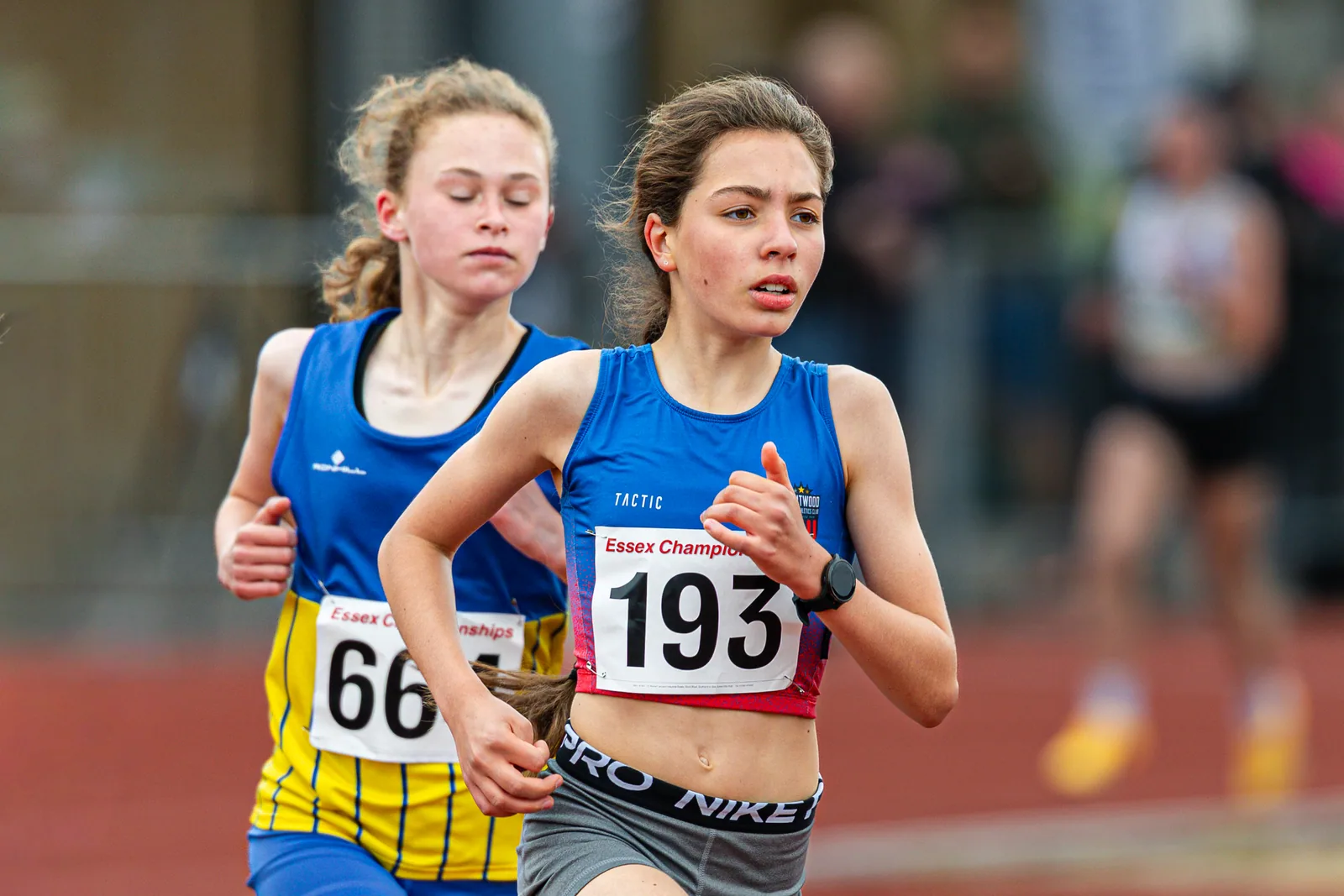 Brentwood Beagles athletes at the Essex County Championships, 9 May 2026