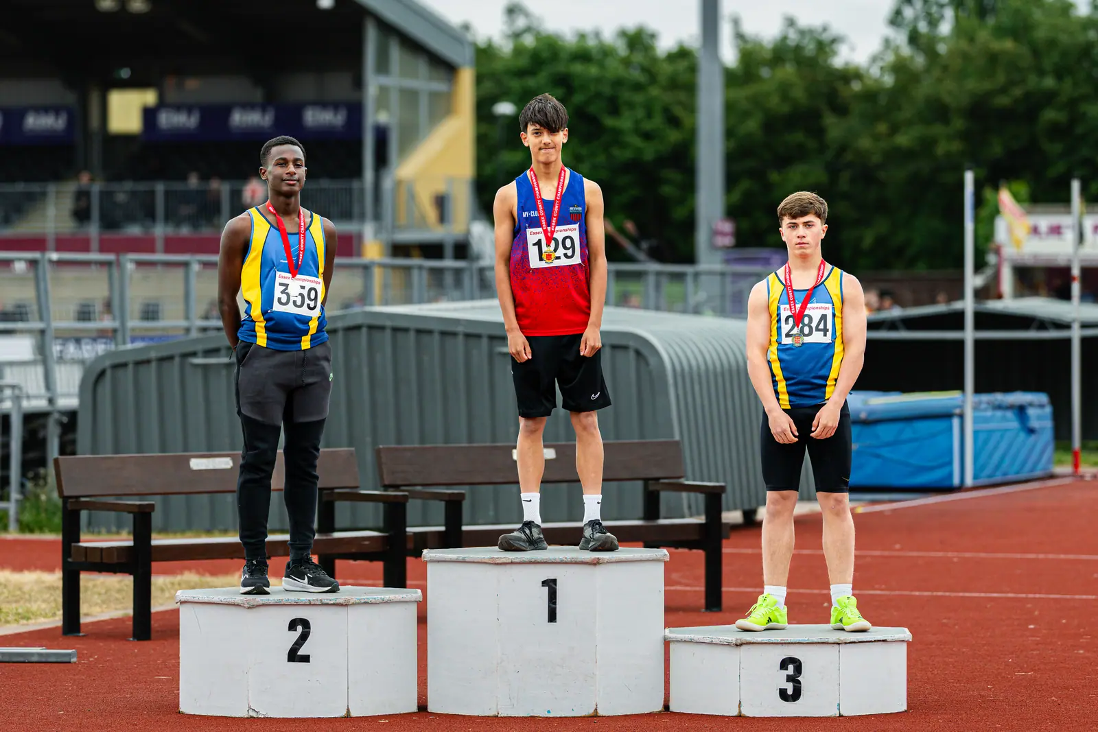 Brentwood Beagles athletes at the Essex County Championships, 9 May 2026