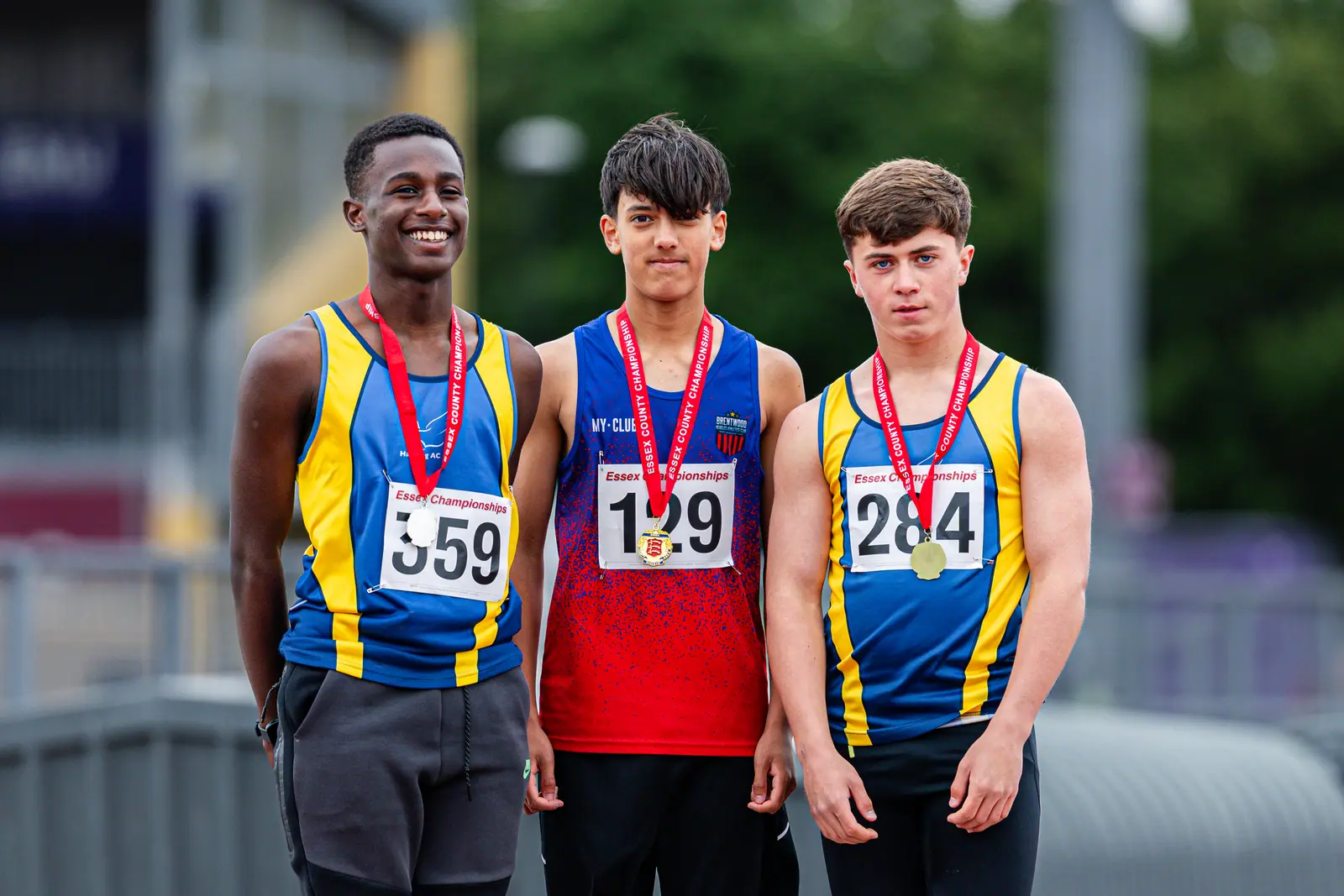 Brentwood Beagles athletes at the Essex County Championships, 9 May 2026
