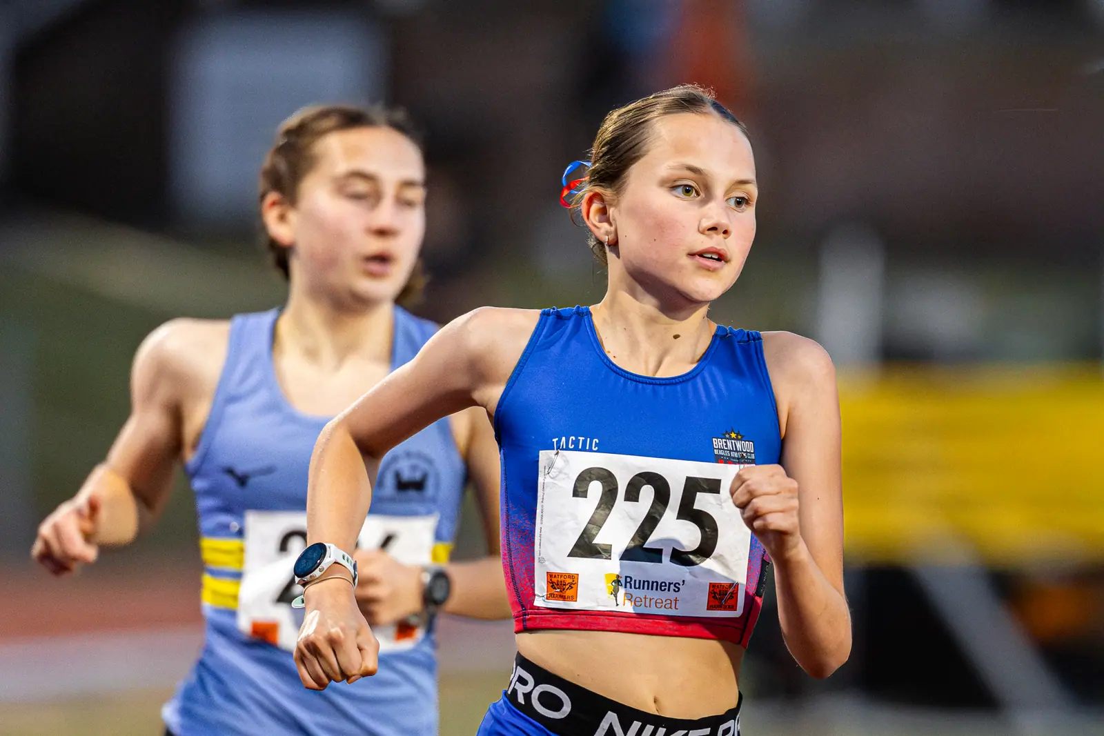 Brentwood Beagles athletes at the Watford Open Meeting, Watford, 27 May 2026