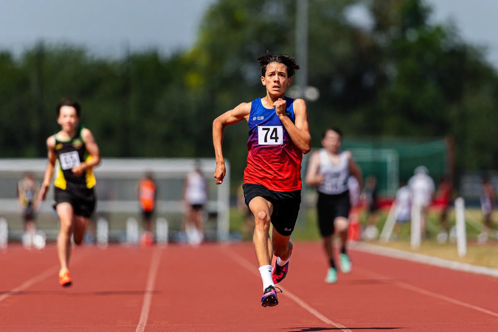 Brentwood Beagles athletes at the Eastern AA Track and Field Championships, Cambridge, 30 May 2026