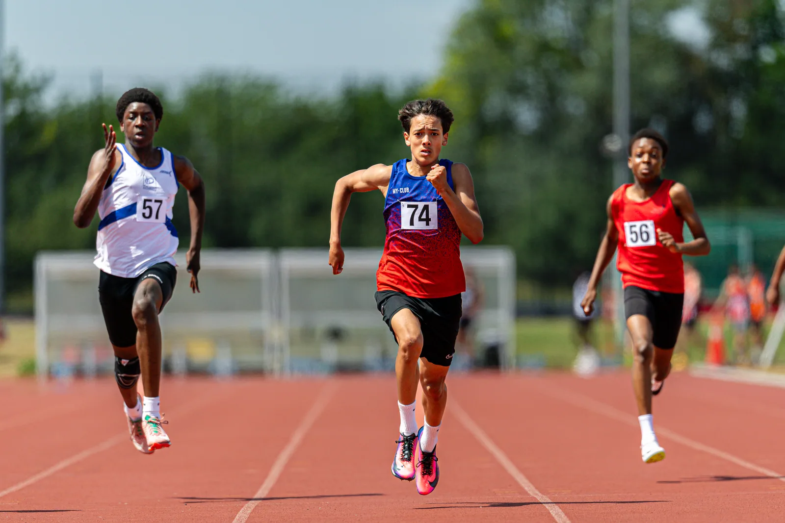 Brentwood Beagles athletes at the Eastern AA Track and Field Championships, Cambridge, 30 May 2026