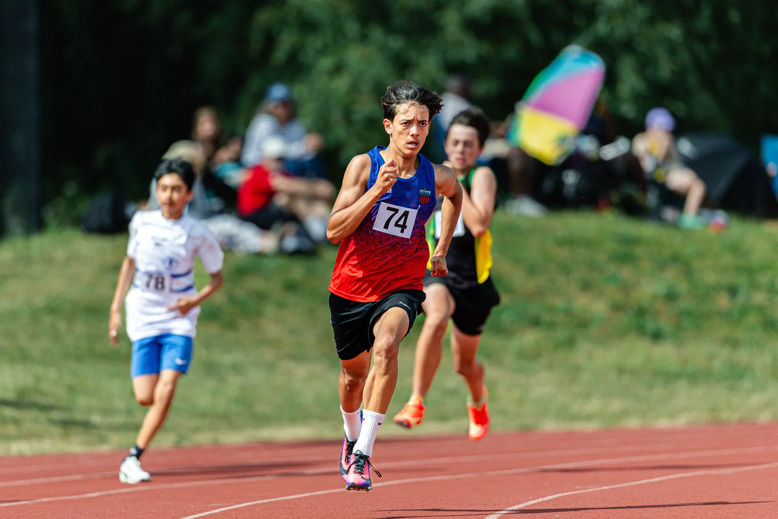 Brentwood Beagles athletes at the Eastern AA Track and Field Championships, Cambridge, 30 May 2026