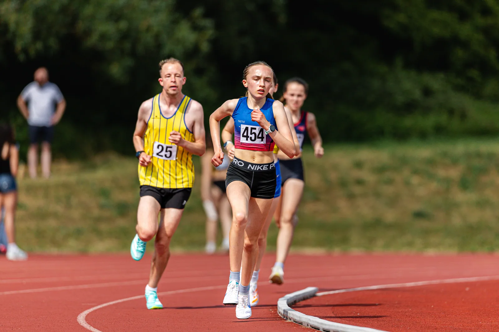 Brentwood Beagles athletes at the Eastern AA Track and Field Championships, Cambridge, 30 May 2026