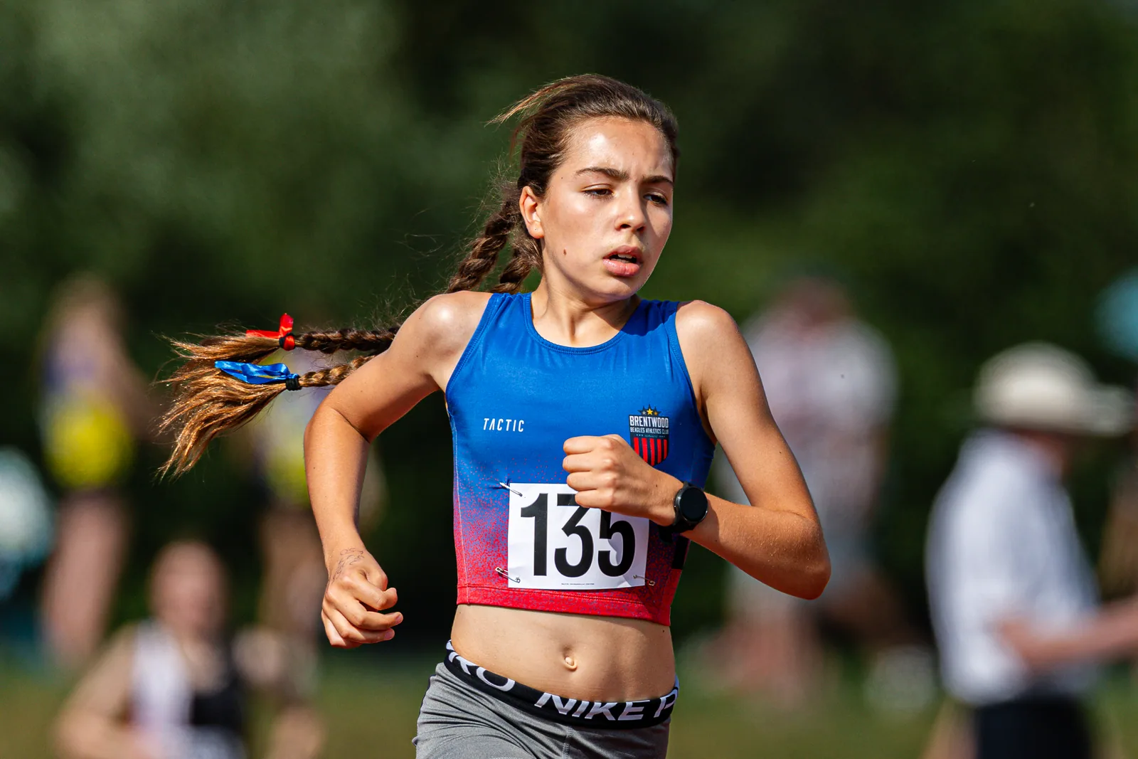 Brentwood Beagles athletes at the Eastern AA Track and Field Championships, Cambridge, 30 May 2026