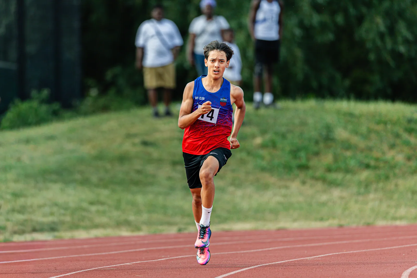 Brentwood Beagles athletes at the Eastern AA Track and Field Championships, Cambridge, 30 May 2026