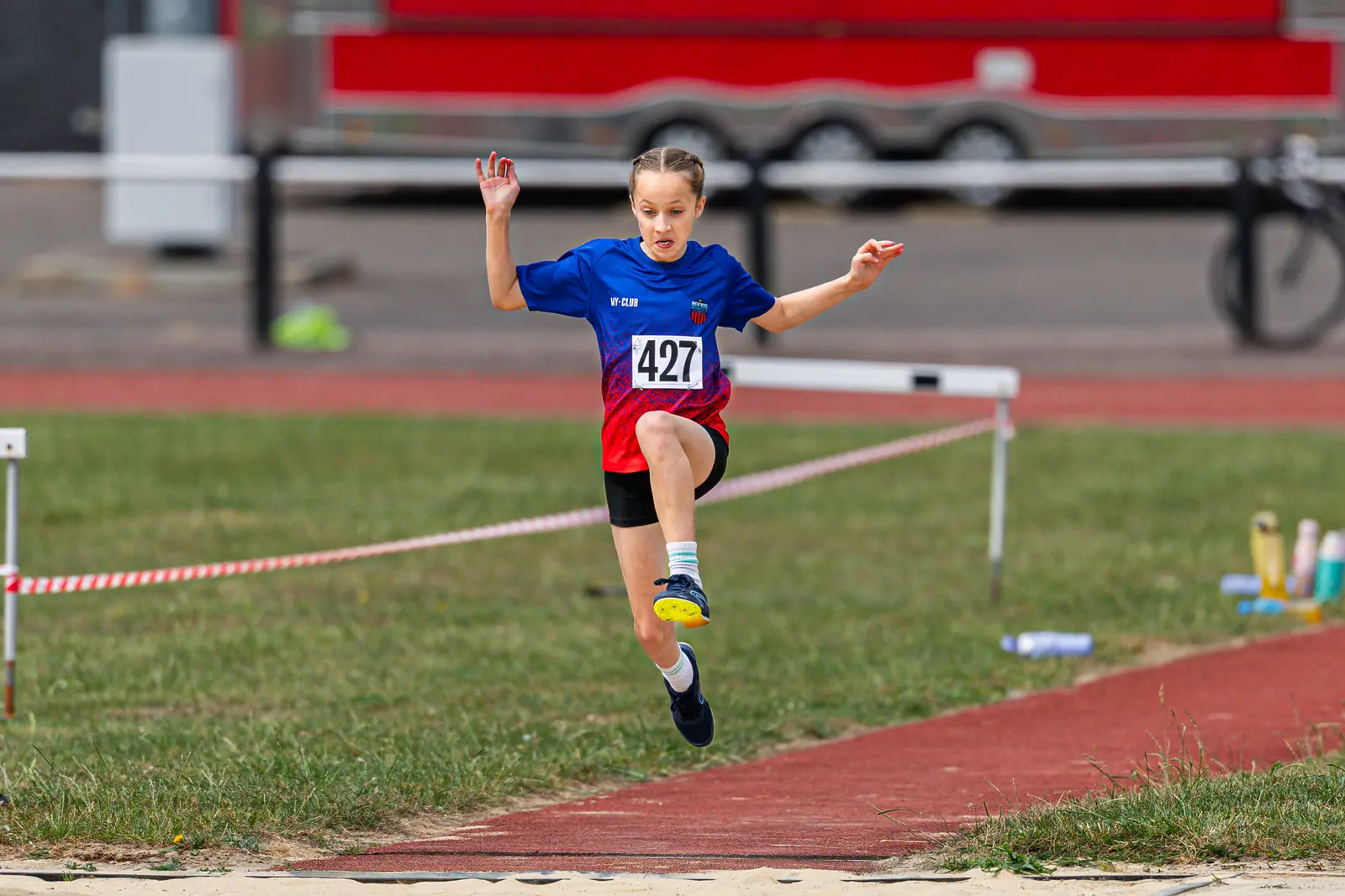Brentwood Beagles athletes at the Basildon Quadrathlon, Basildon, 31 May 2026