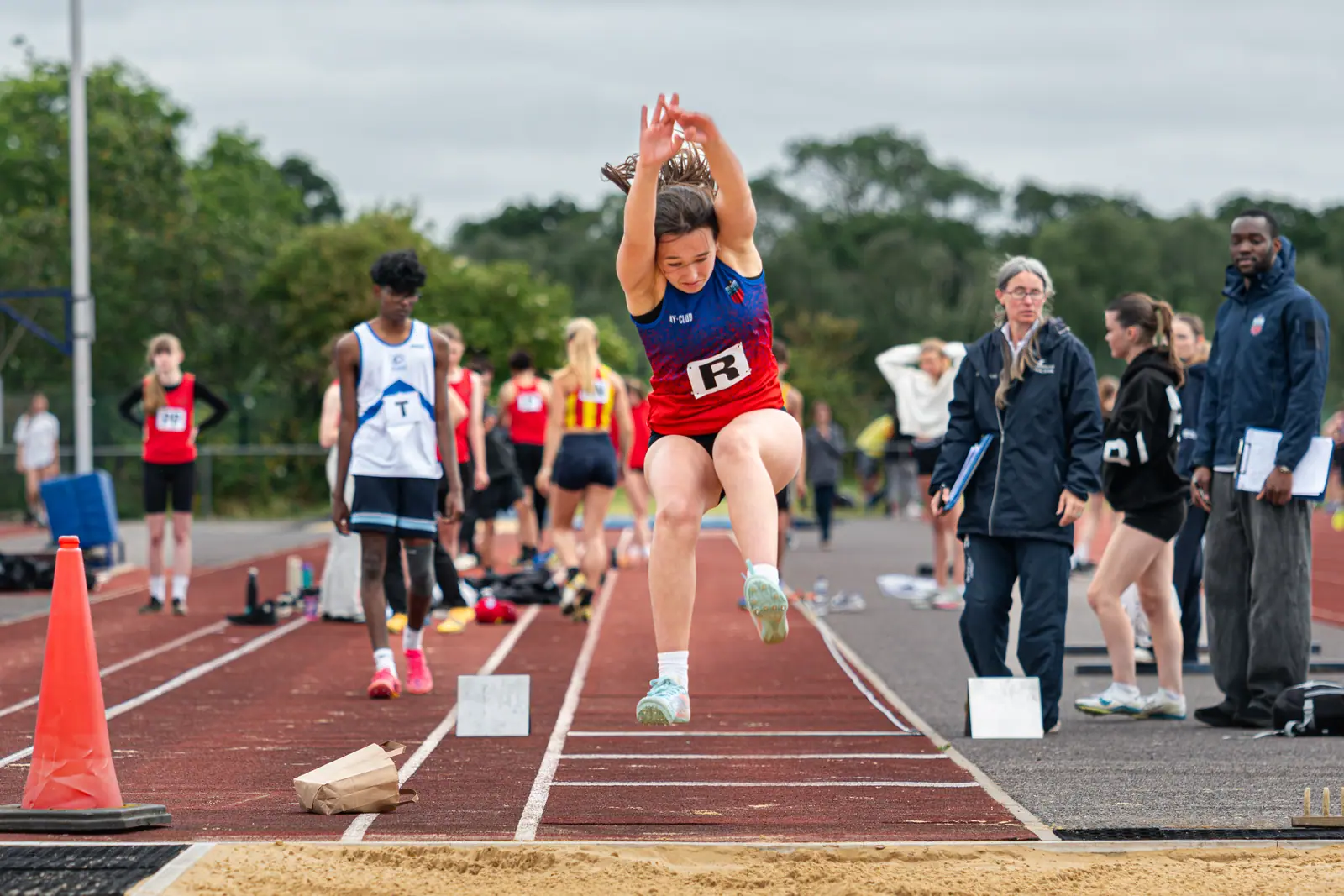 Brentwood Beagles athletes at the Eastern Young Athletes' League (EYAL) - Thurrock, Thurrock, 7 June 2026