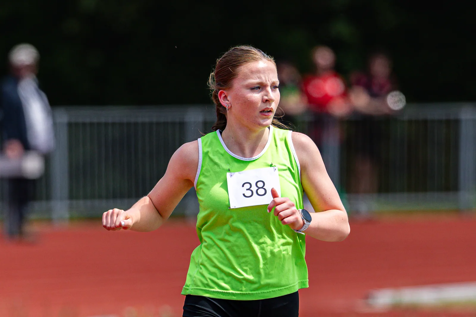 Brentwood Beagles athletes at the Essex Schools Championships, Chelmsford, 13 June 2026
