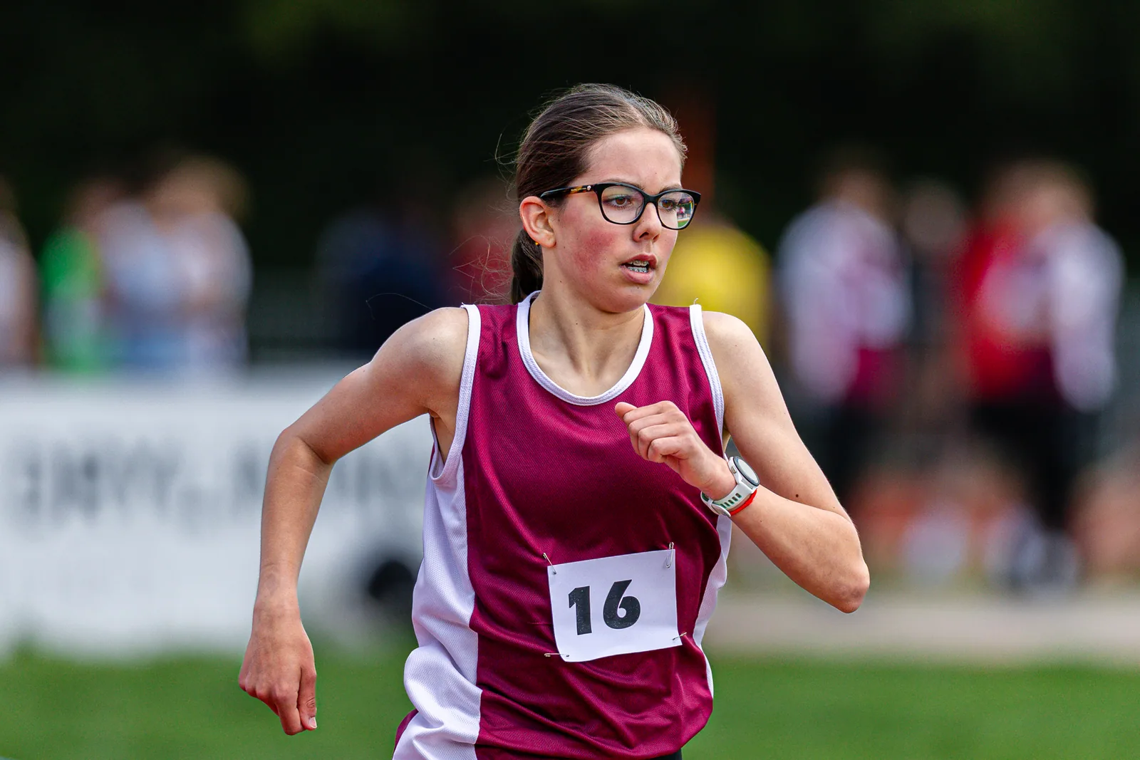 Brentwood Beagles athletes at the Essex Schools Championships, Chelmsford, 13 June 2026