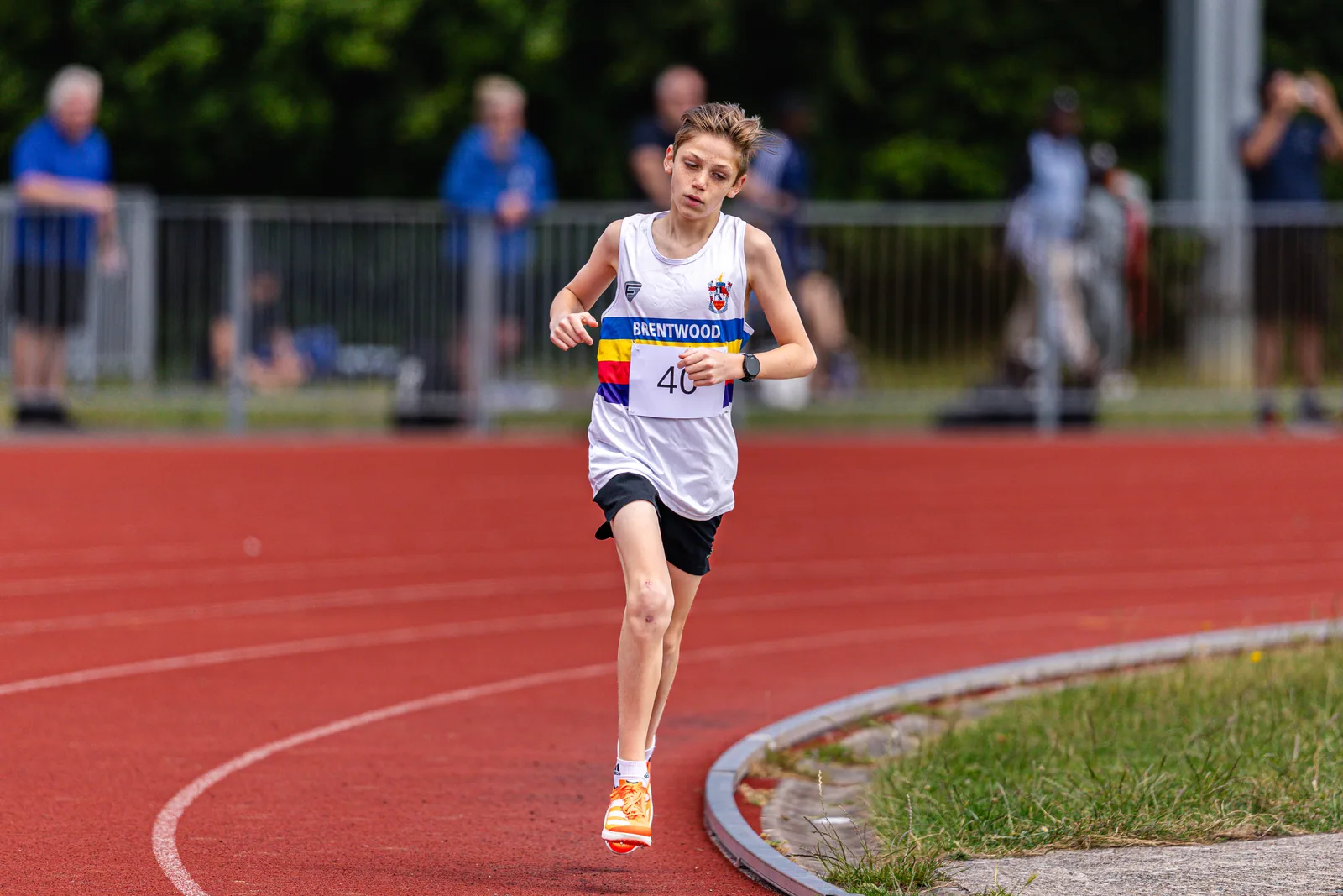 Brentwood Beagles athletes at the Essex Schools Championships, Chelmsford, 13 June 2026