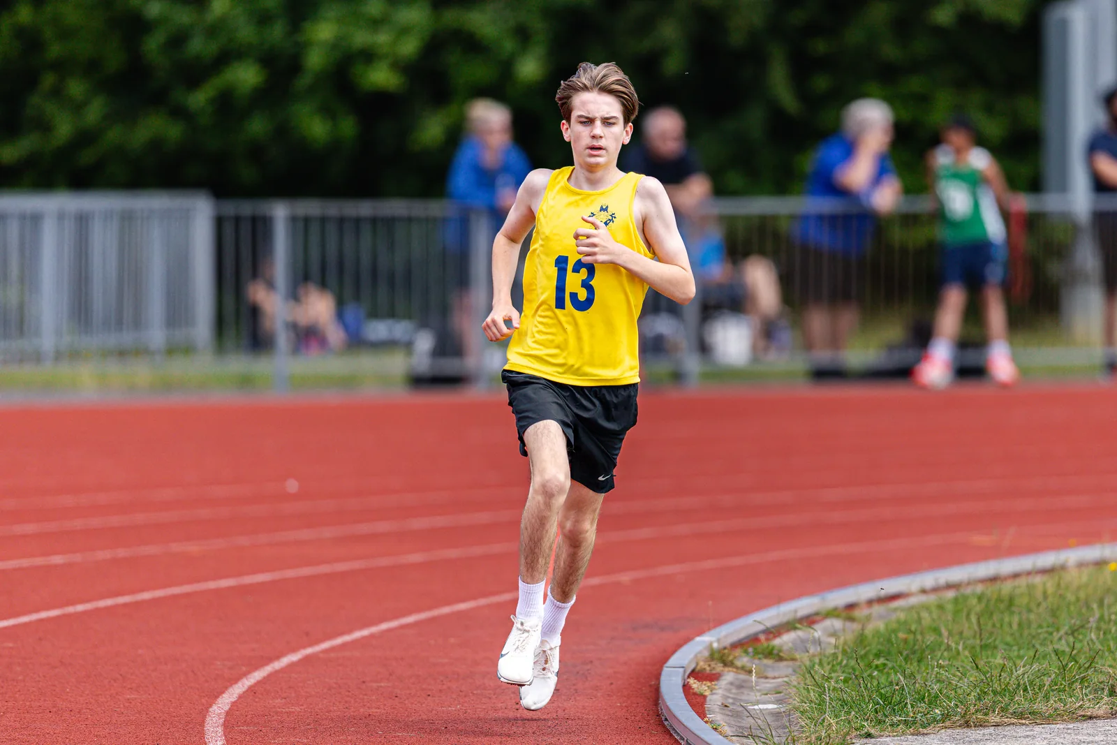 Brentwood Beagles athletes at the Essex Schools Championships, Chelmsford, 13 June 2026