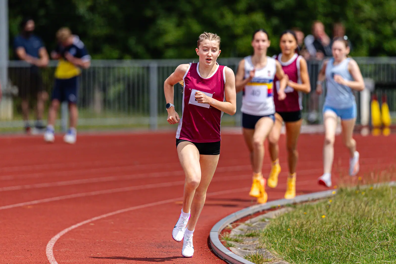 Brentwood Beagles athletes at the Essex Schools Championships, Chelmsford, 13 June 2026
