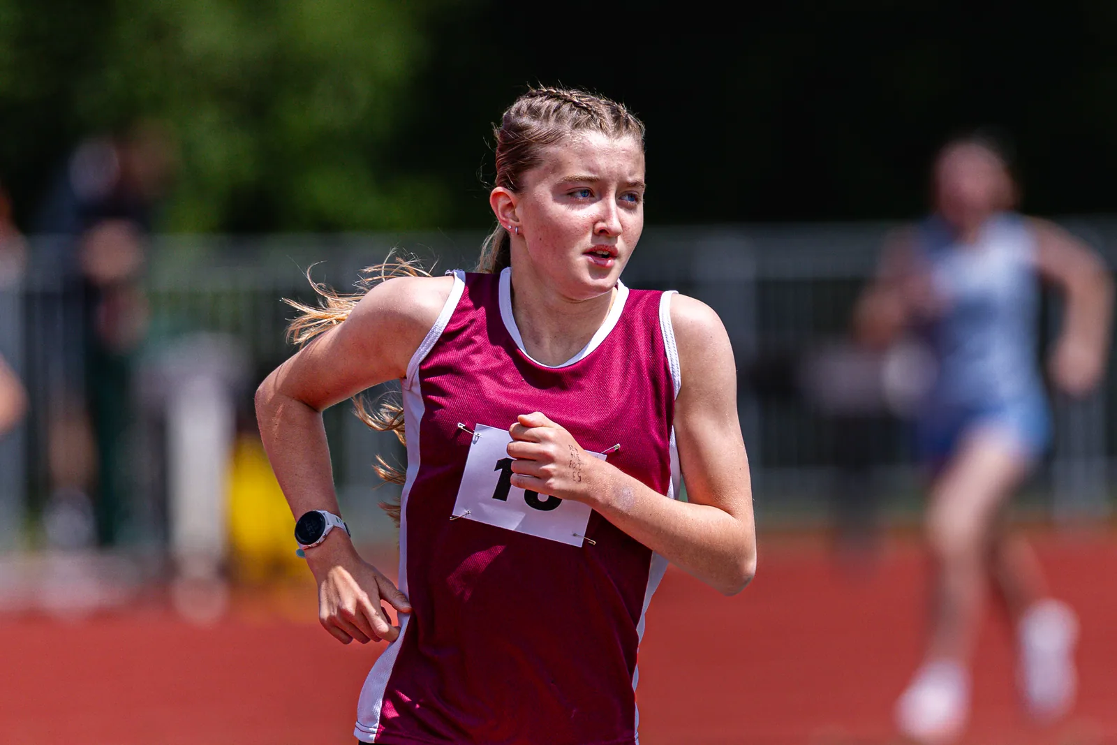 Brentwood Beagles athletes at the Essex Schools Championships, Chelmsford, 13 June 2026