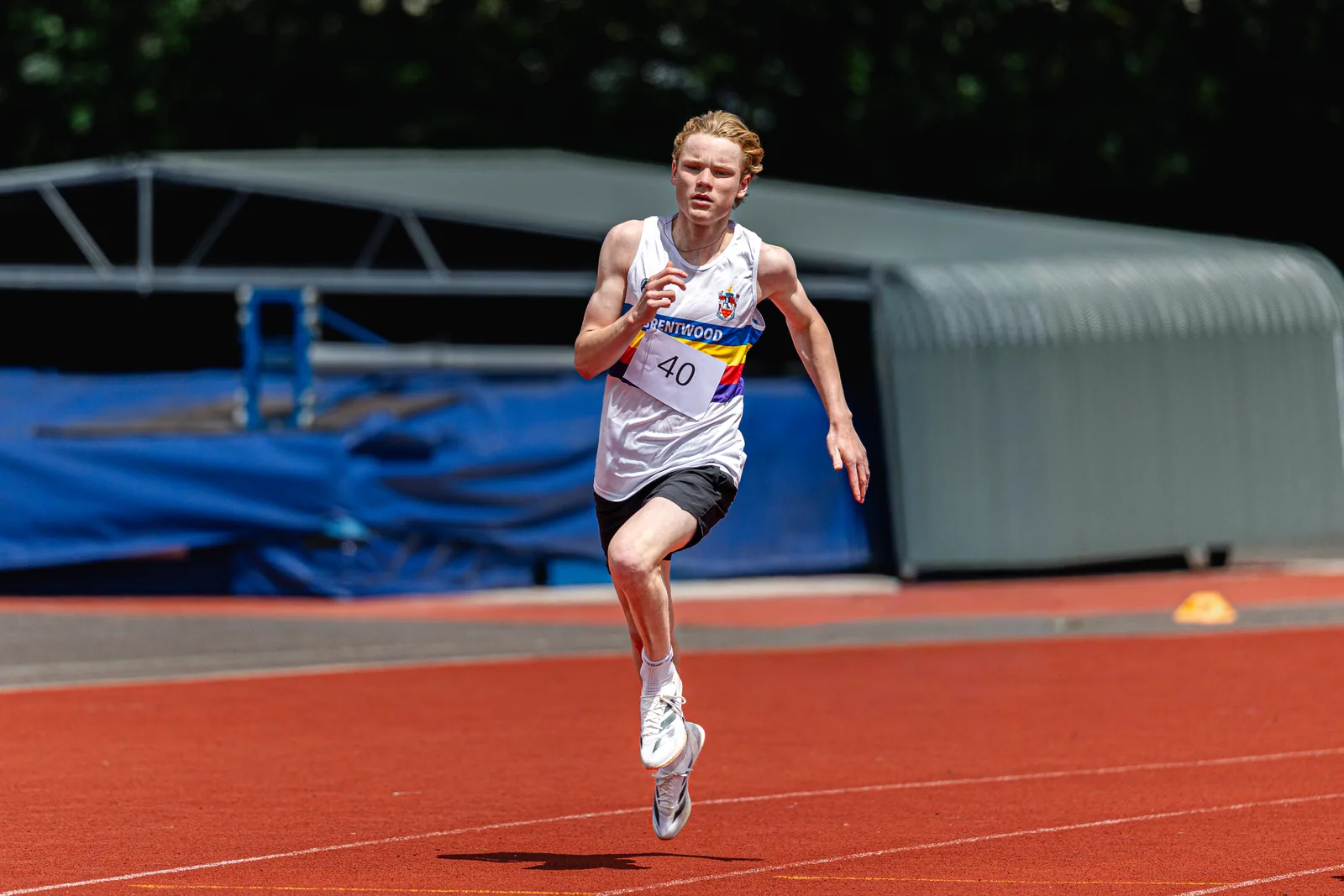 Brentwood Beagles athletes at the Essex Schools Championships, Chelmsford, 13 June 2026