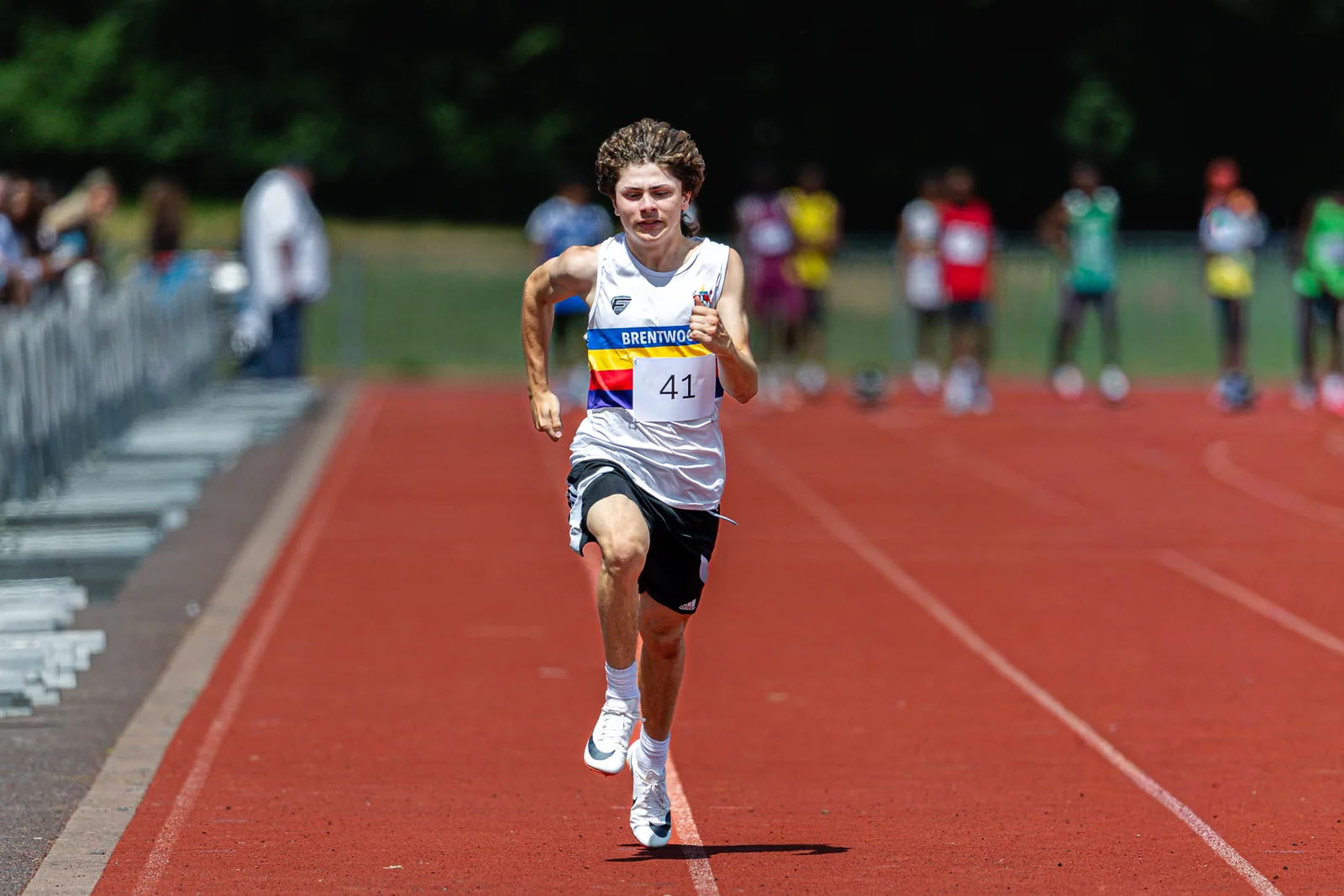 Brentwood Beagles athletes at the Essex Schools Championships, Chelmsford, 13 June 2026